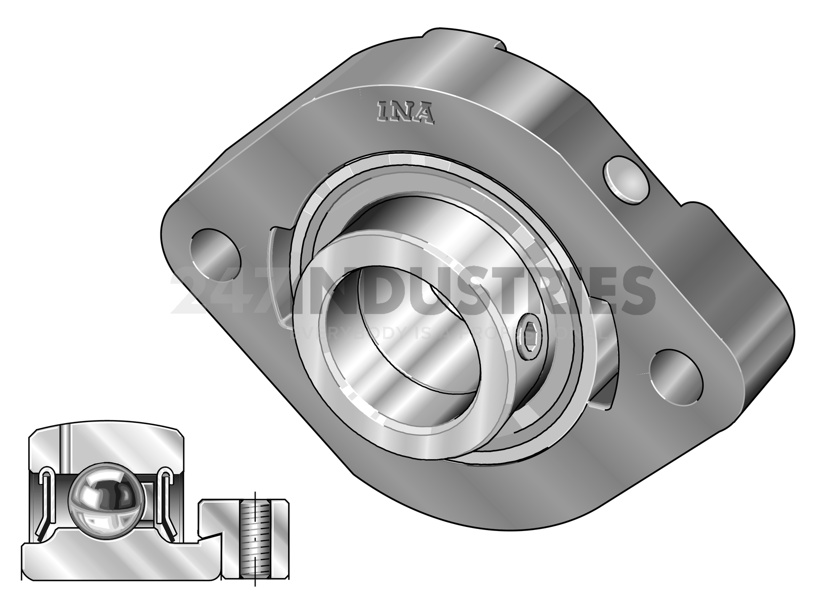 GLCTE15-XL-FA125.8 INA Image 5