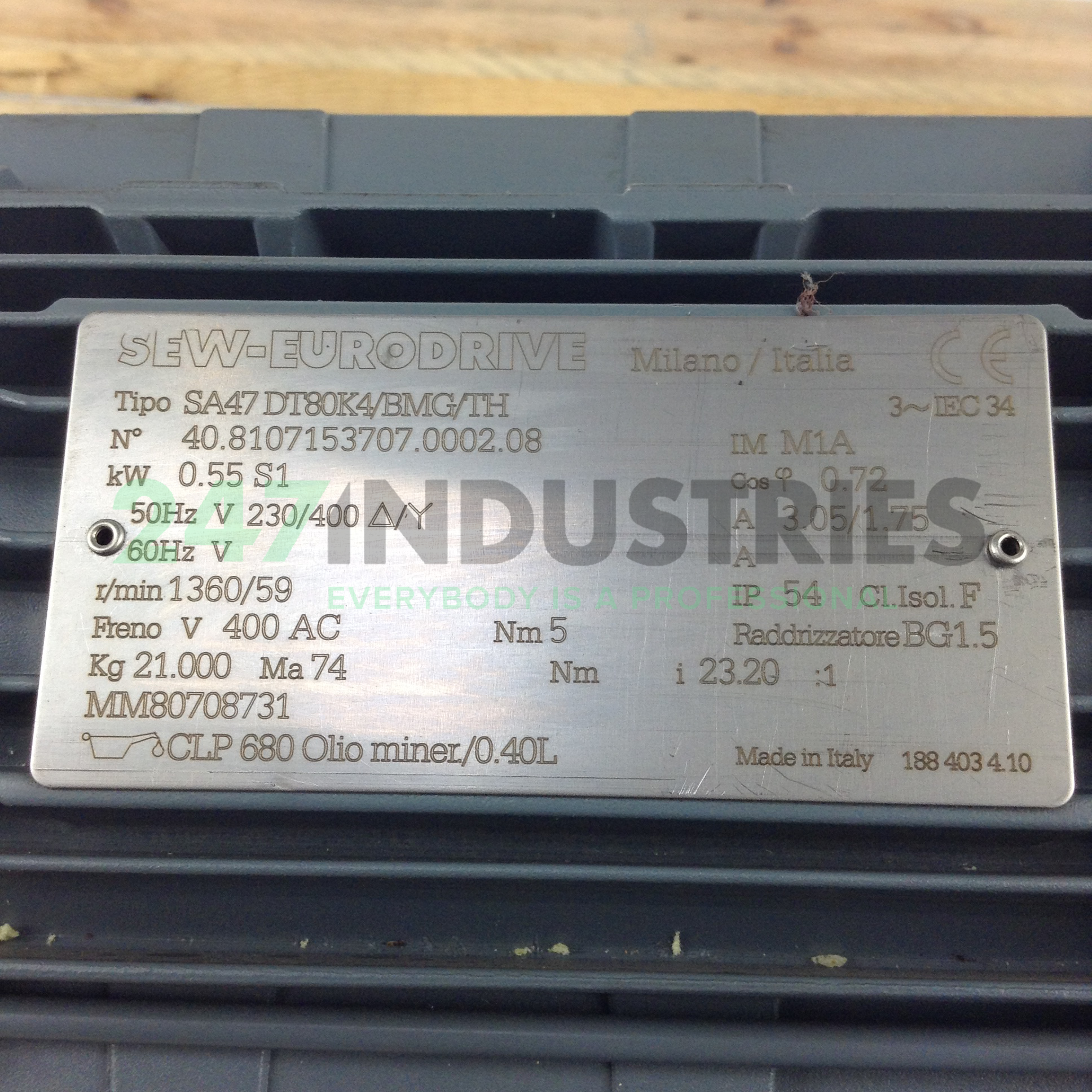 SA47DT80K4/BMG/TH SEW-EURODRIVE Image 2