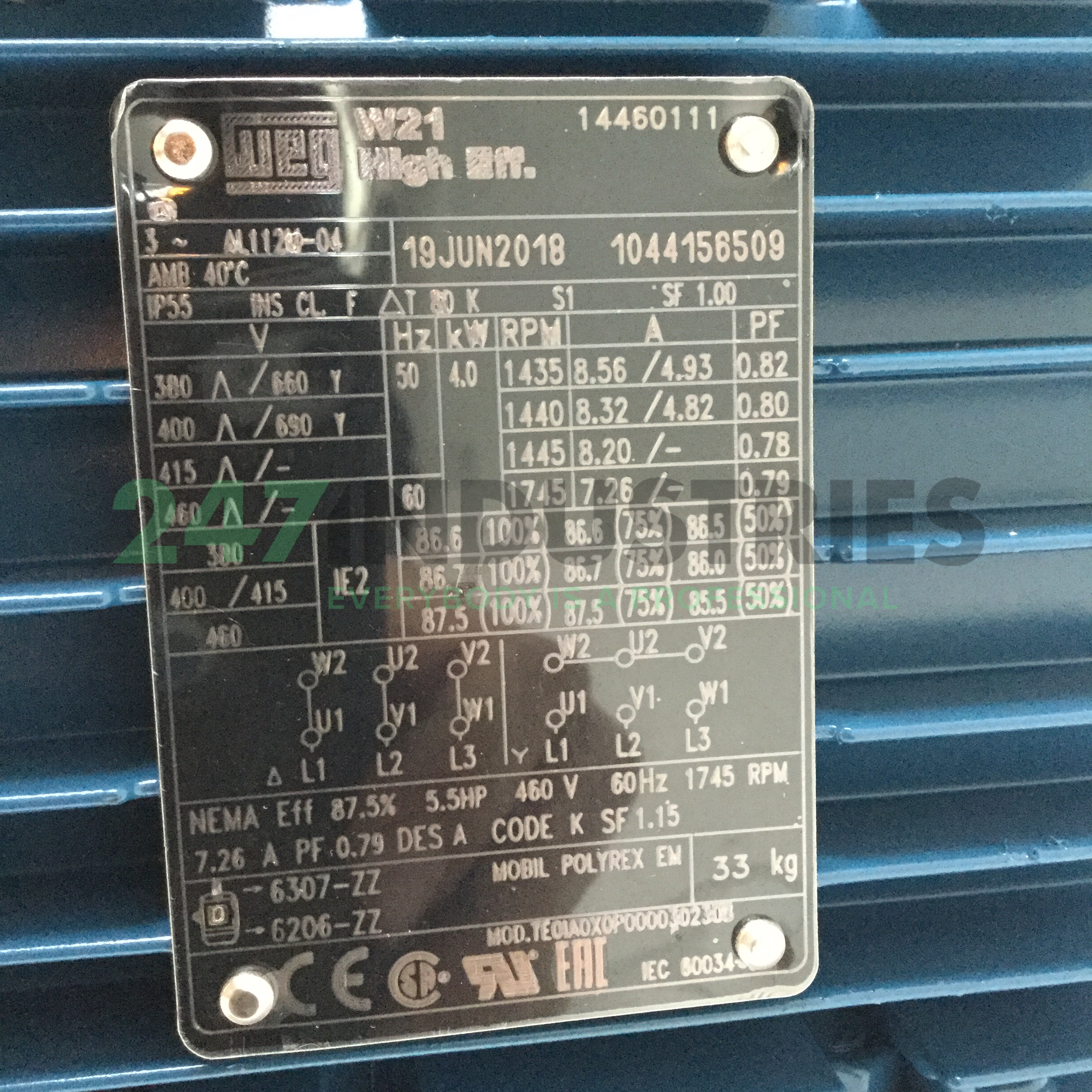 4K32AL2112M4B34 WEG Image 4