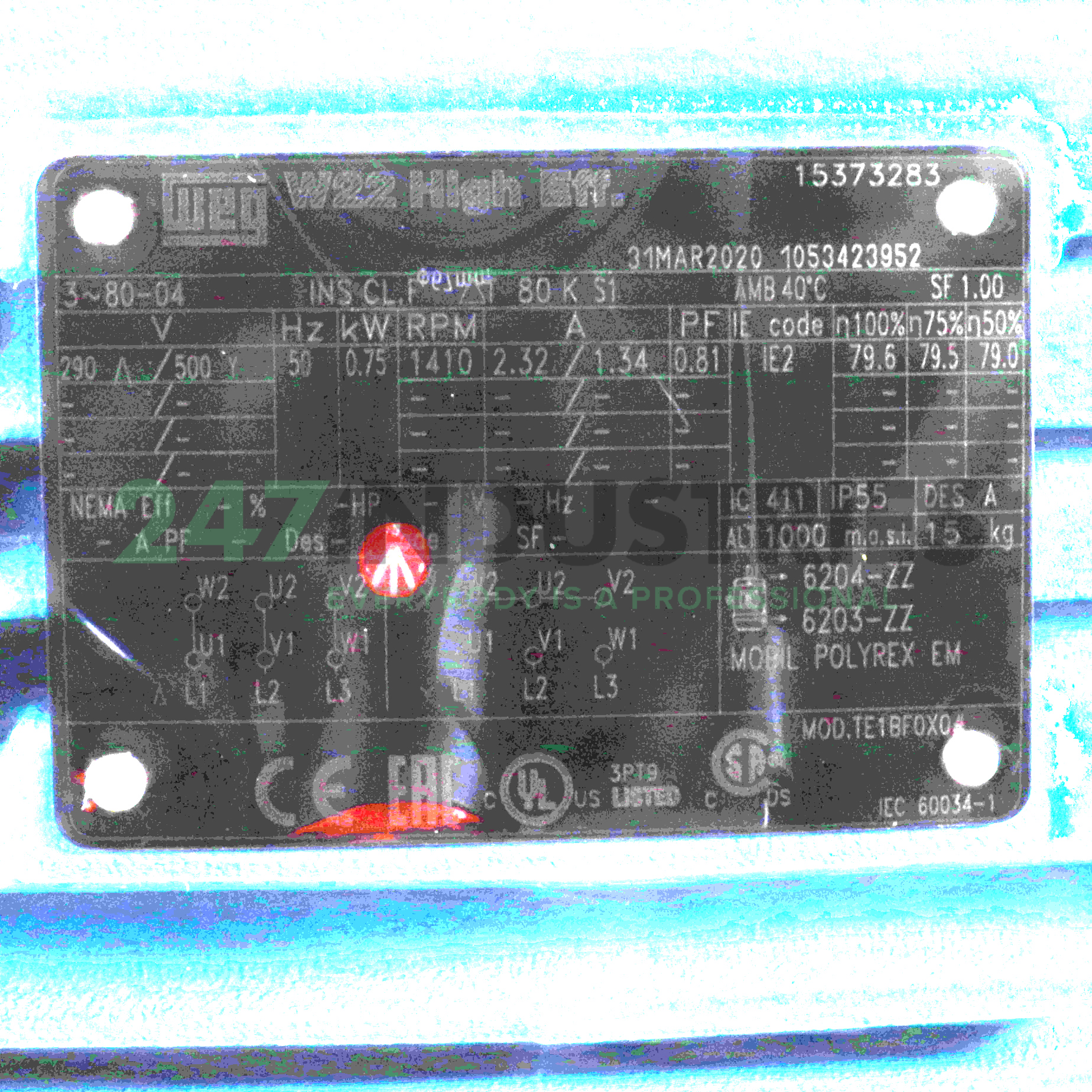 0.75K30CI2804B3 WEG Image 4