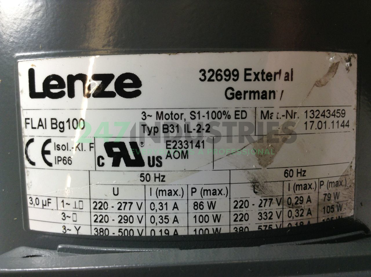 GFL07-2MSCR-100C32 Lenze Image 3