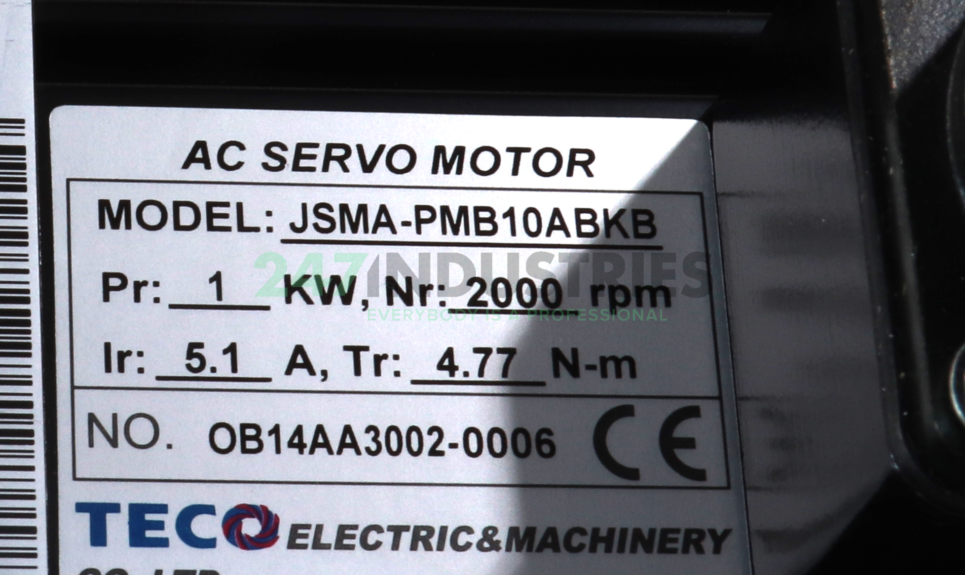 JSMA-PMB10ABKB Teco Image 2