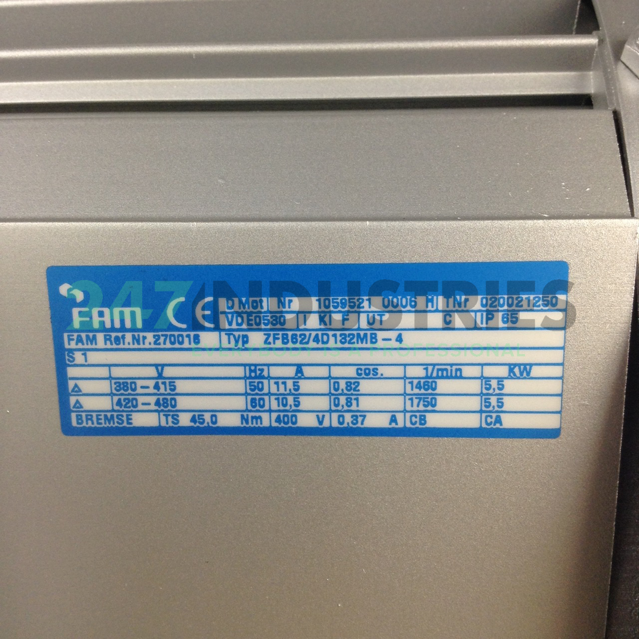 ZFB62/4D132MB-4 FAM Motoren Image 2