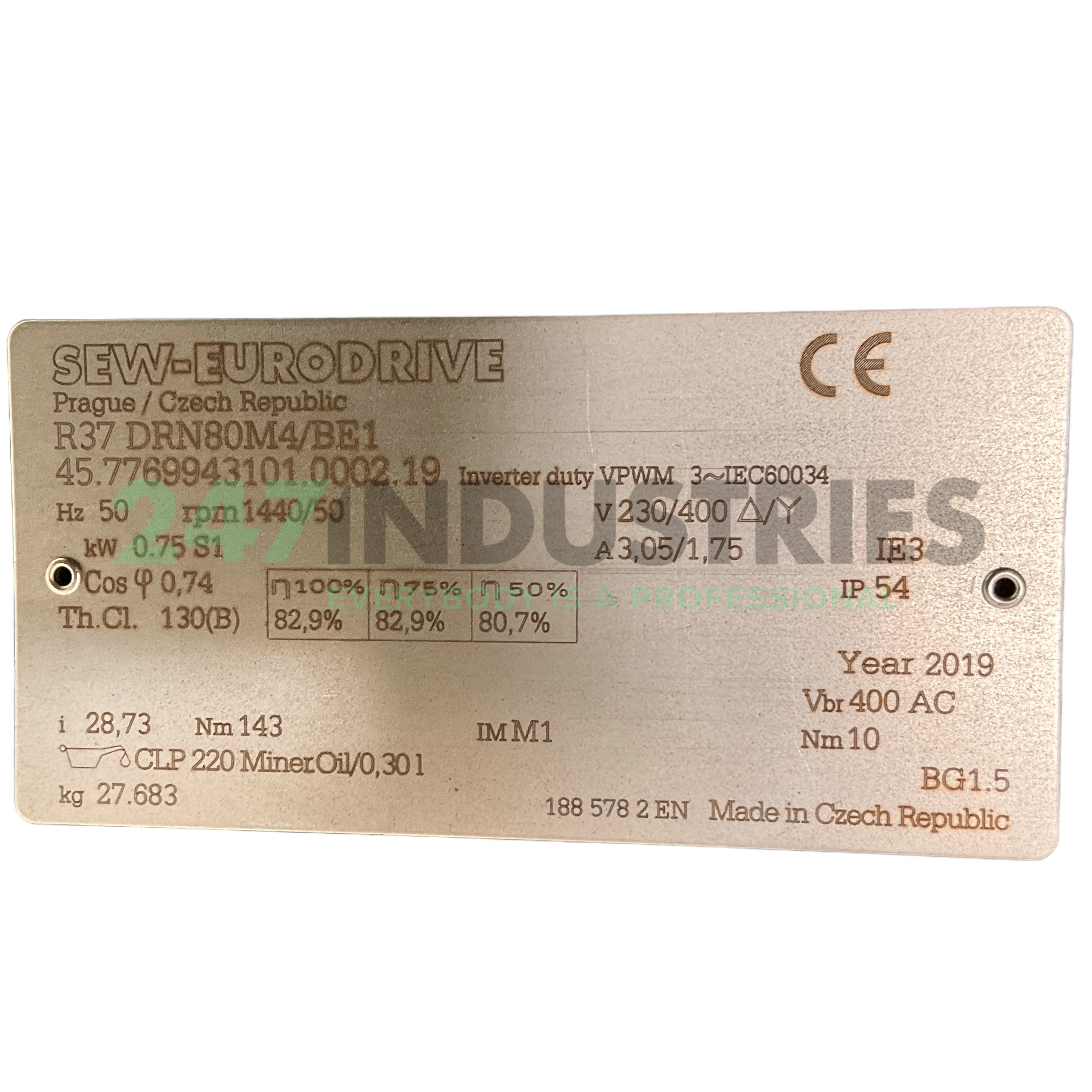 R37DRN80M4/BE1 SEW-EURODRIVE Image 4