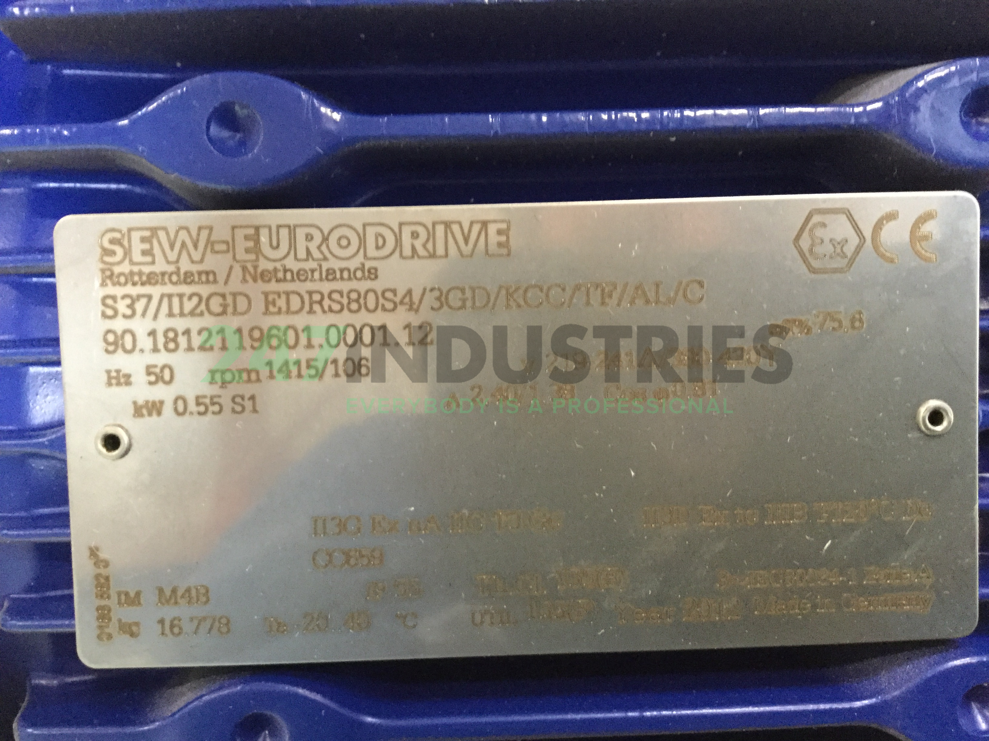 S37/II2GDEDRS80S4/3GD/KCC/TF/AL/C-I13,35 SEW-EURODRIVE Image 4