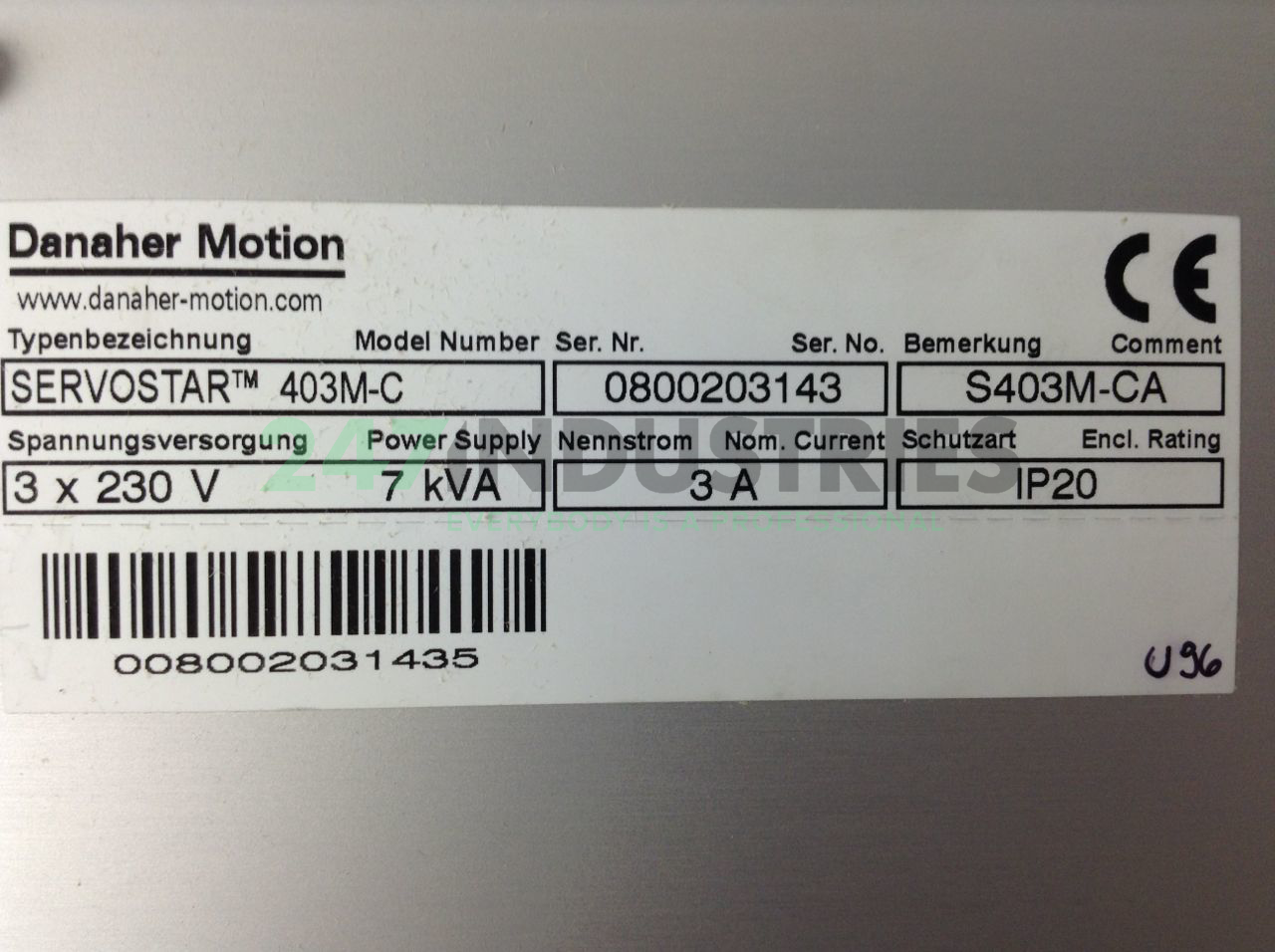 S403M-CA Danaher Motion GmbH Image 2