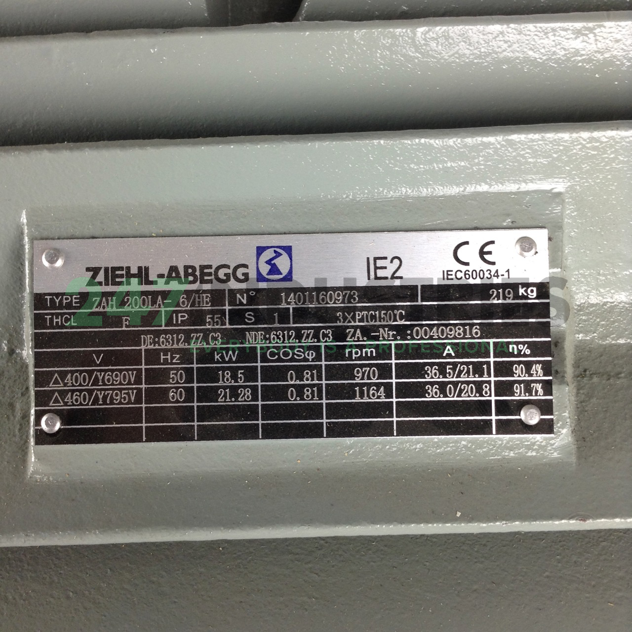 ZAH200LA-6/HE-B3 Ziehl-Abegg Image 2