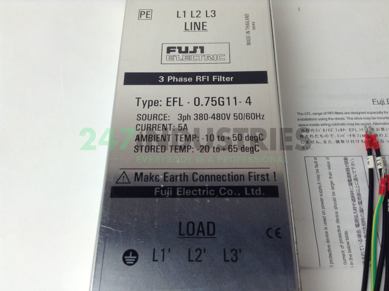 EFL0.75G11-4 Fuji Electric Image 2