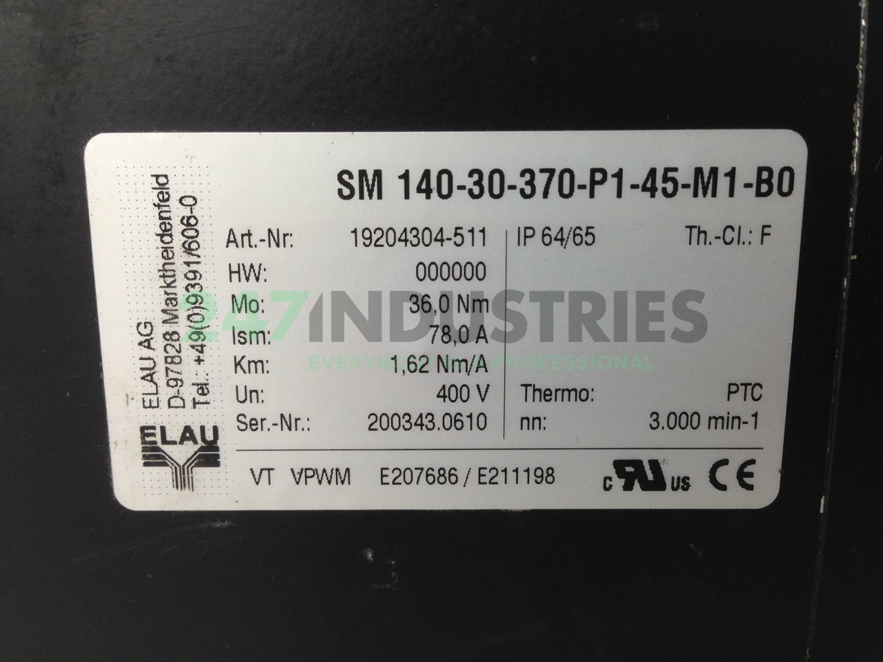 SM-140/30/370/P1/45/M Elau Image 2