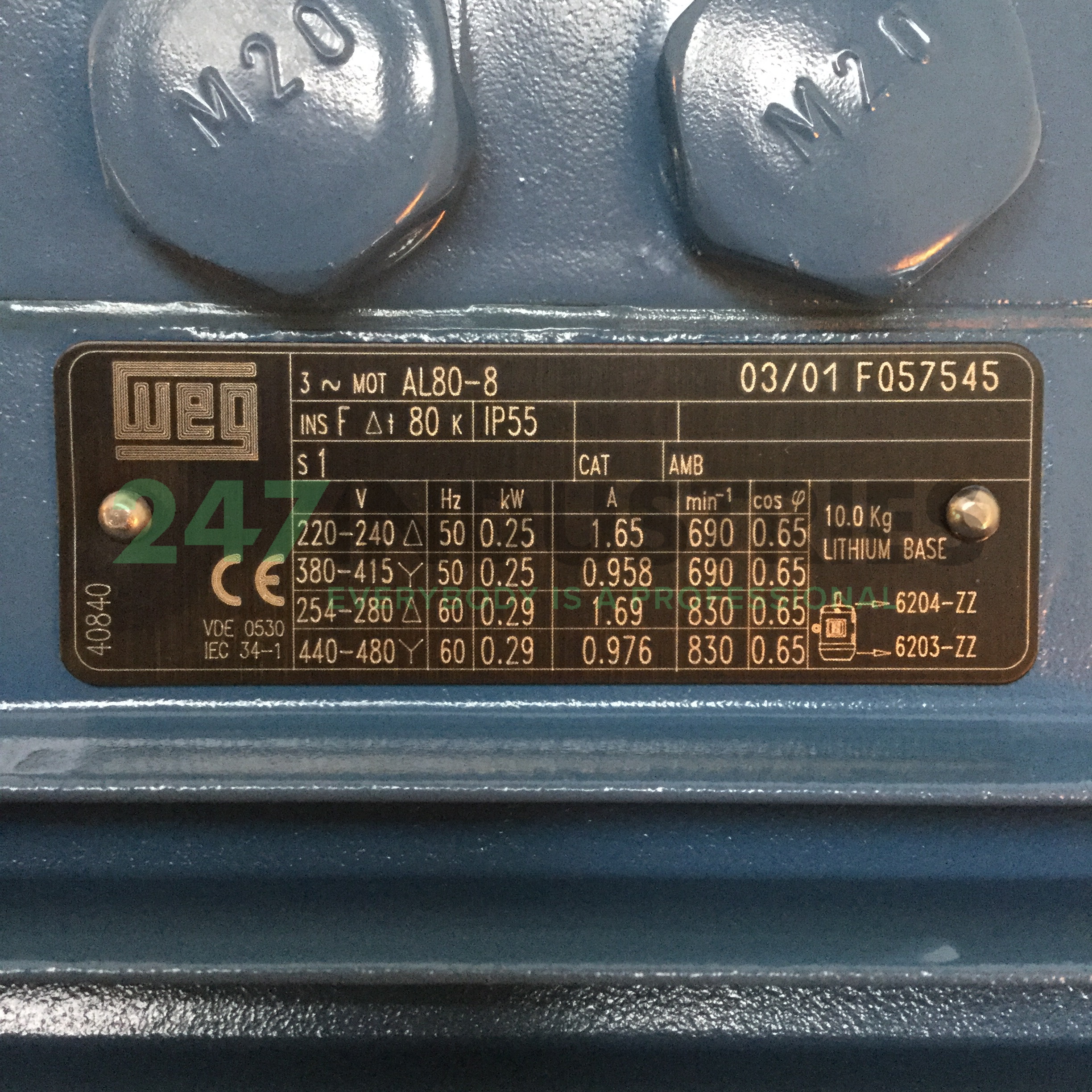 0.25K31AL0808B14 WEG Image 4