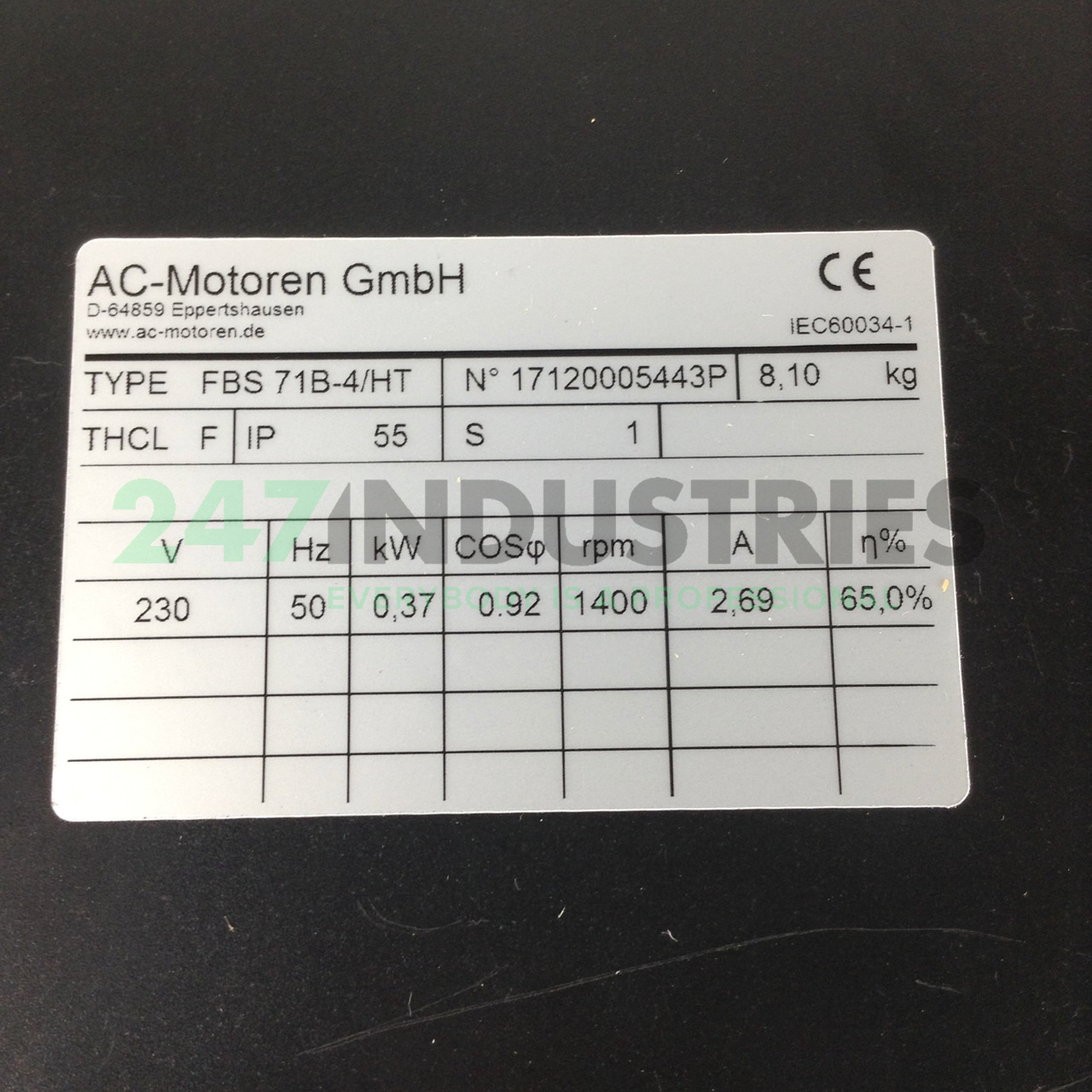 FBS71B-4/HTB14 AC-Motoren GmbH Image 2