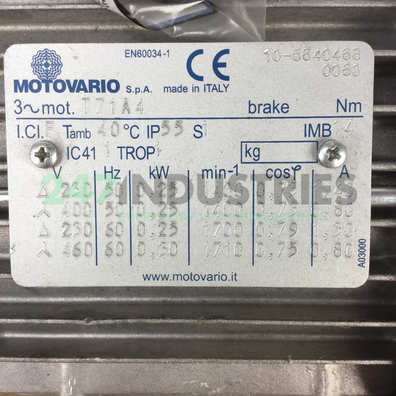 T71A4B14 Motovario Image 2