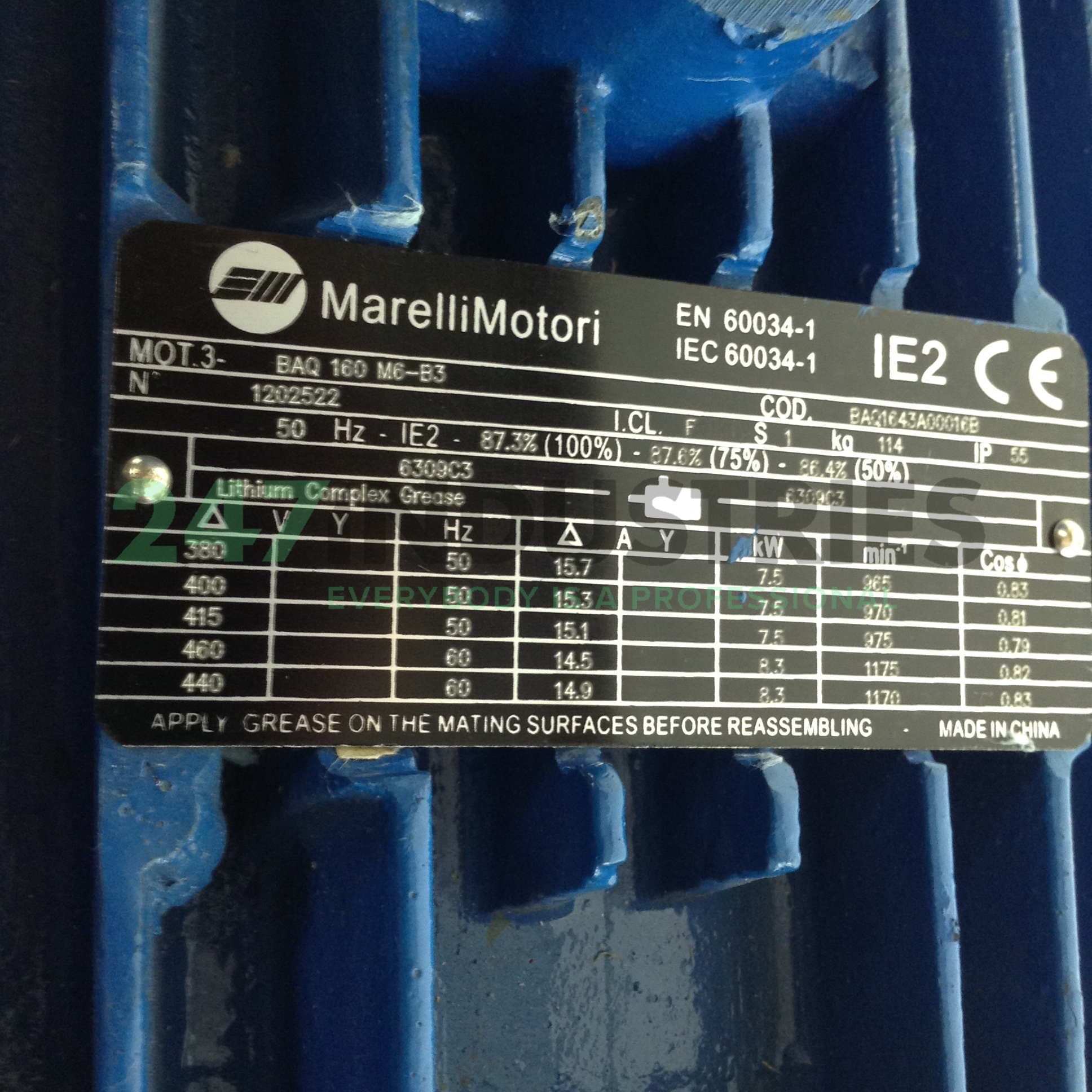 BAQ160M6-B3 Marelli Motori Image 2