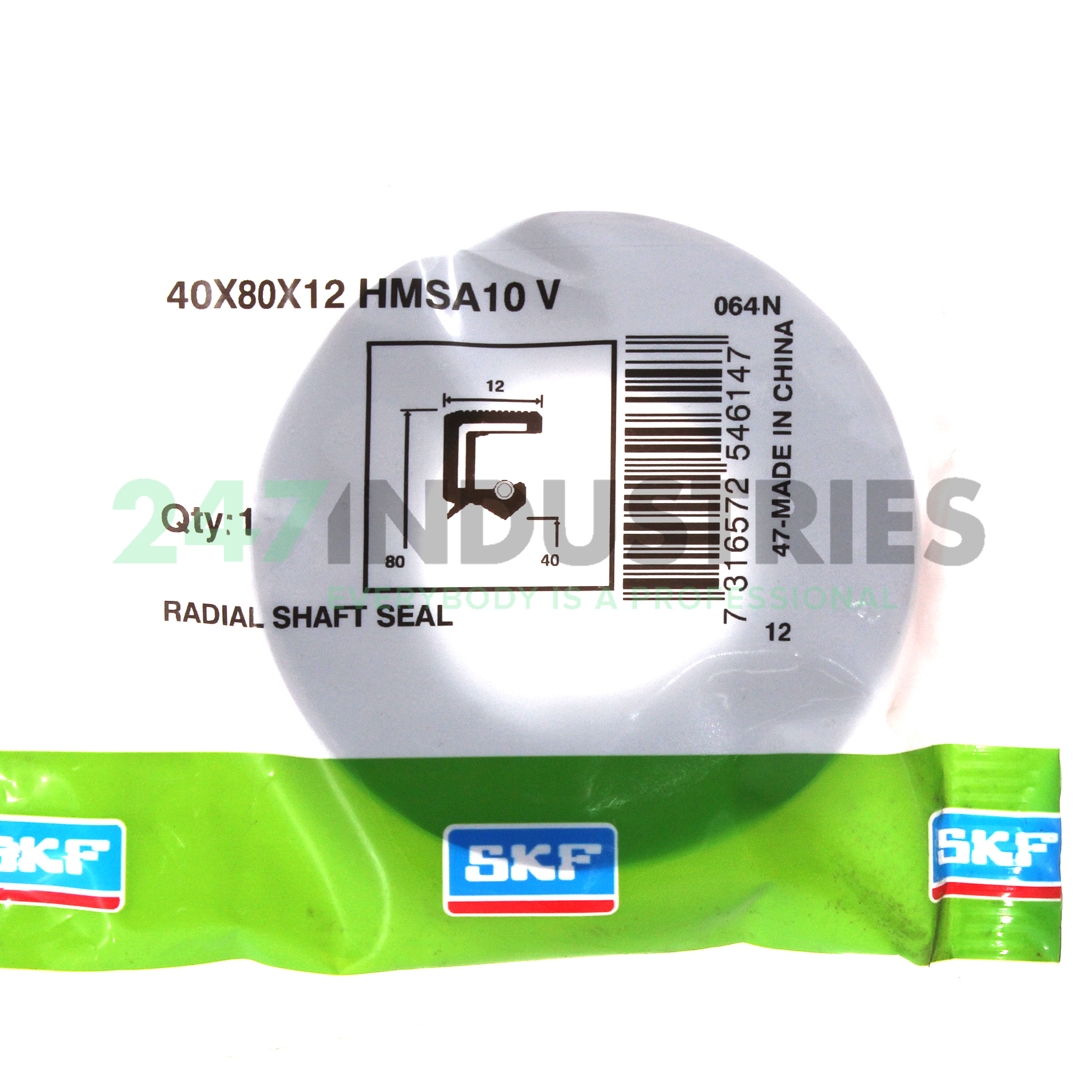40X80X12HMSA10V SKF