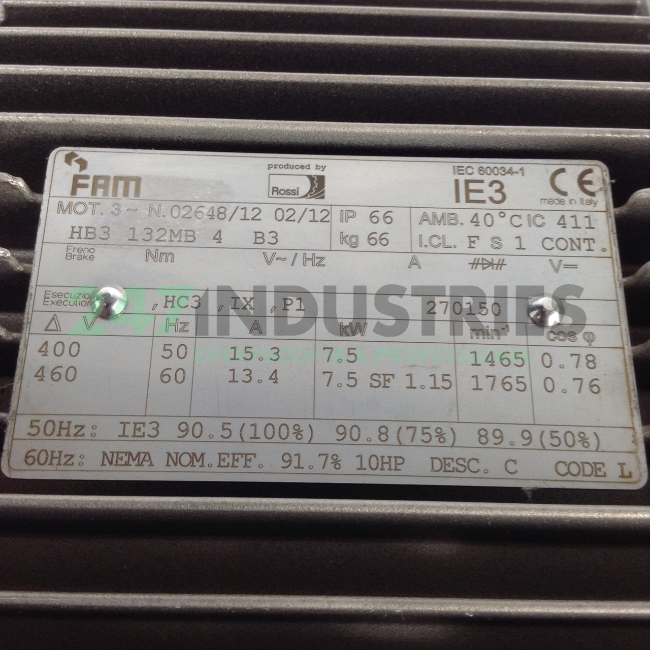 HB3-132MB FAM Motoren Image 2