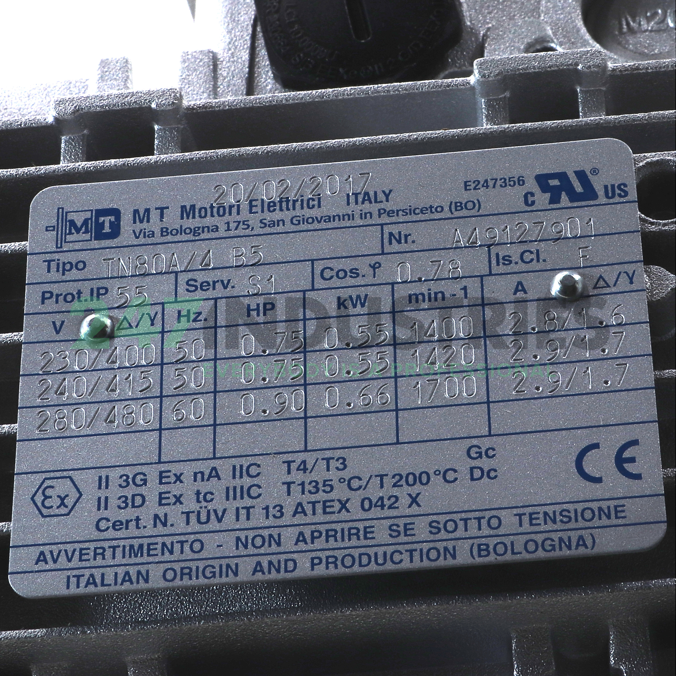 TN80A/4-B5 MT Motori Elettrici Image 2