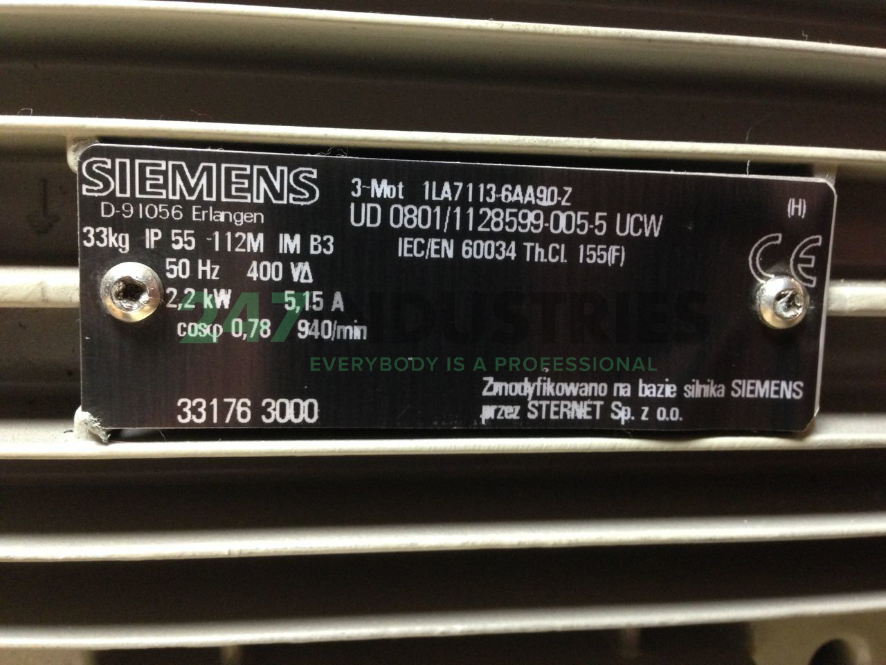 1LA7113-6AA90-Z Siemens Image 2