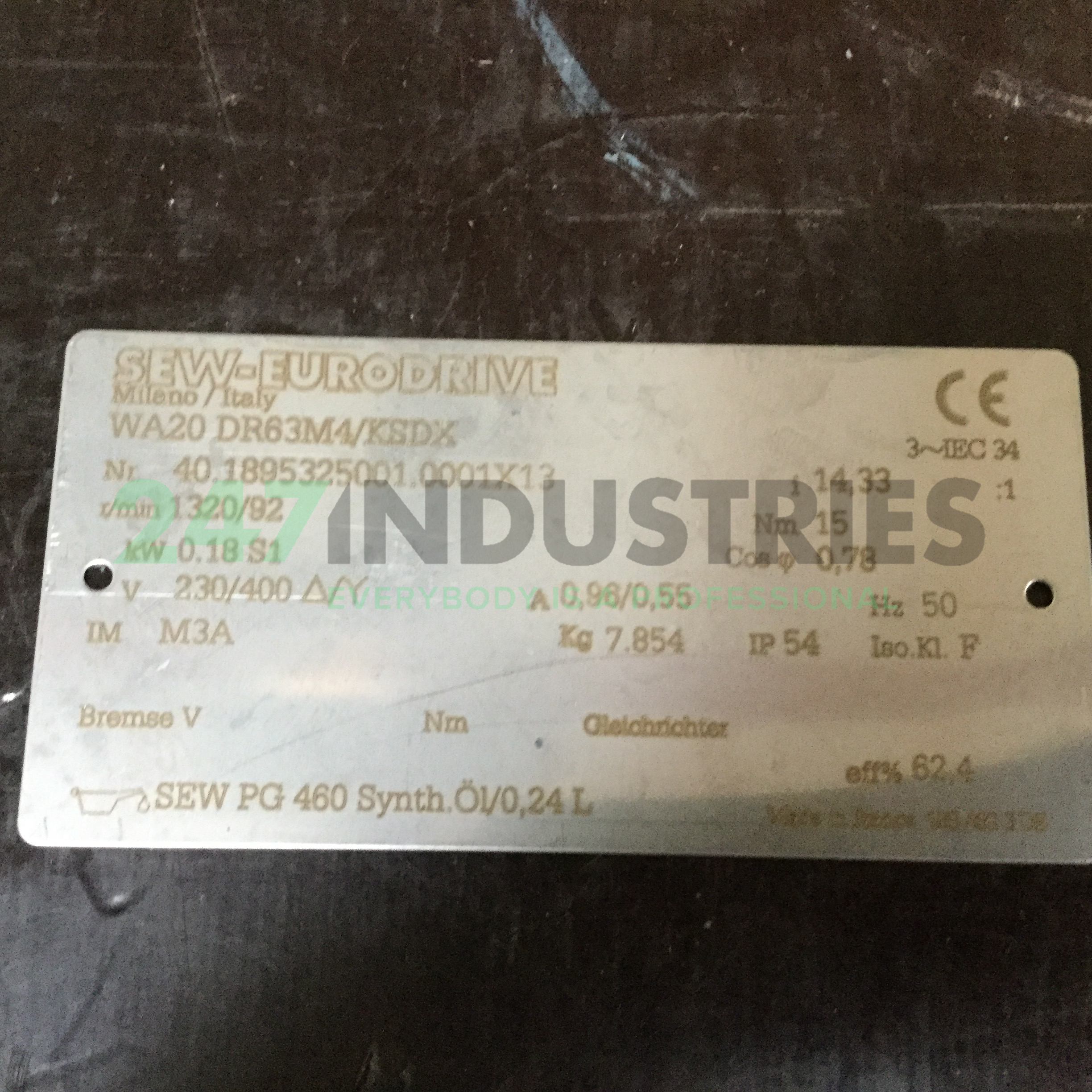 WA20/DR63M4/KSDX SEW-EURODRIVE Image 4