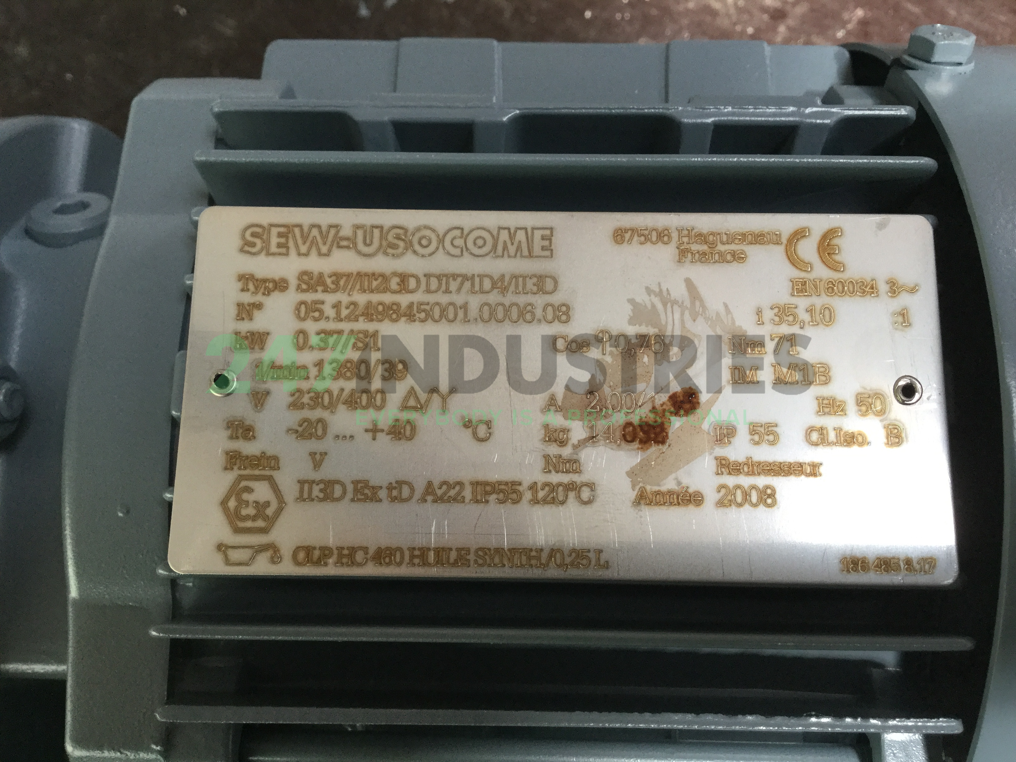 SA37II2GD/DT71D4II3D SEW-EURODRIVE Image 5