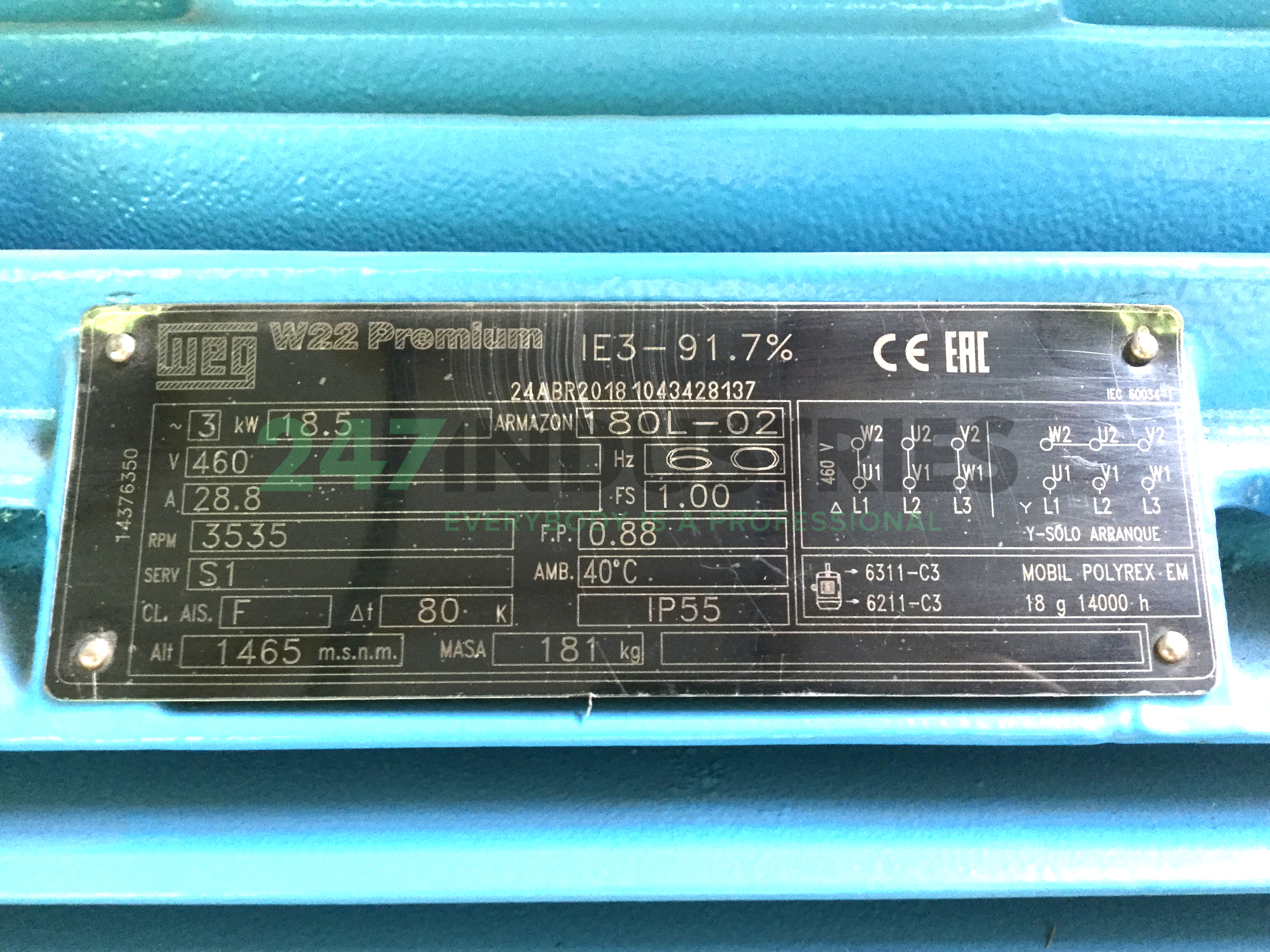 18.5K32CI3180L2B3 WEG Image 4