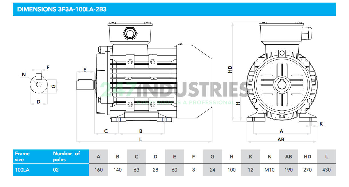 3F3A-100LA-2B3 Felstrom Image 6