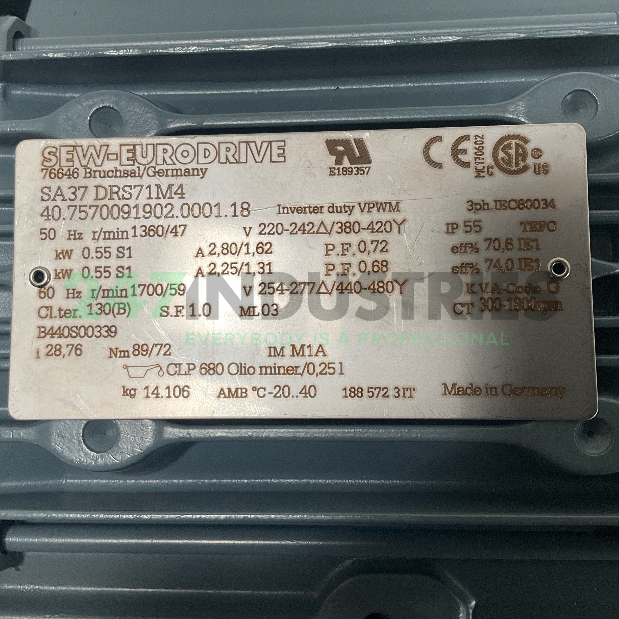 SA37DRS71M4-28,76 SEW-EURODRIVE Image 4