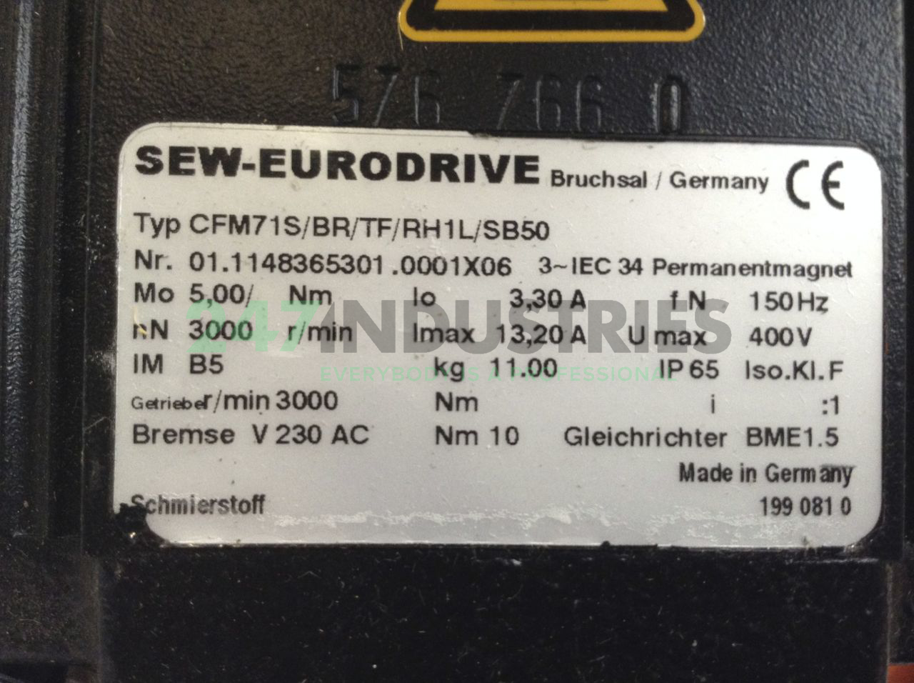 CFM71S/BR/TF/RH1L/SB5 SEW-EURODRIVE Image 2