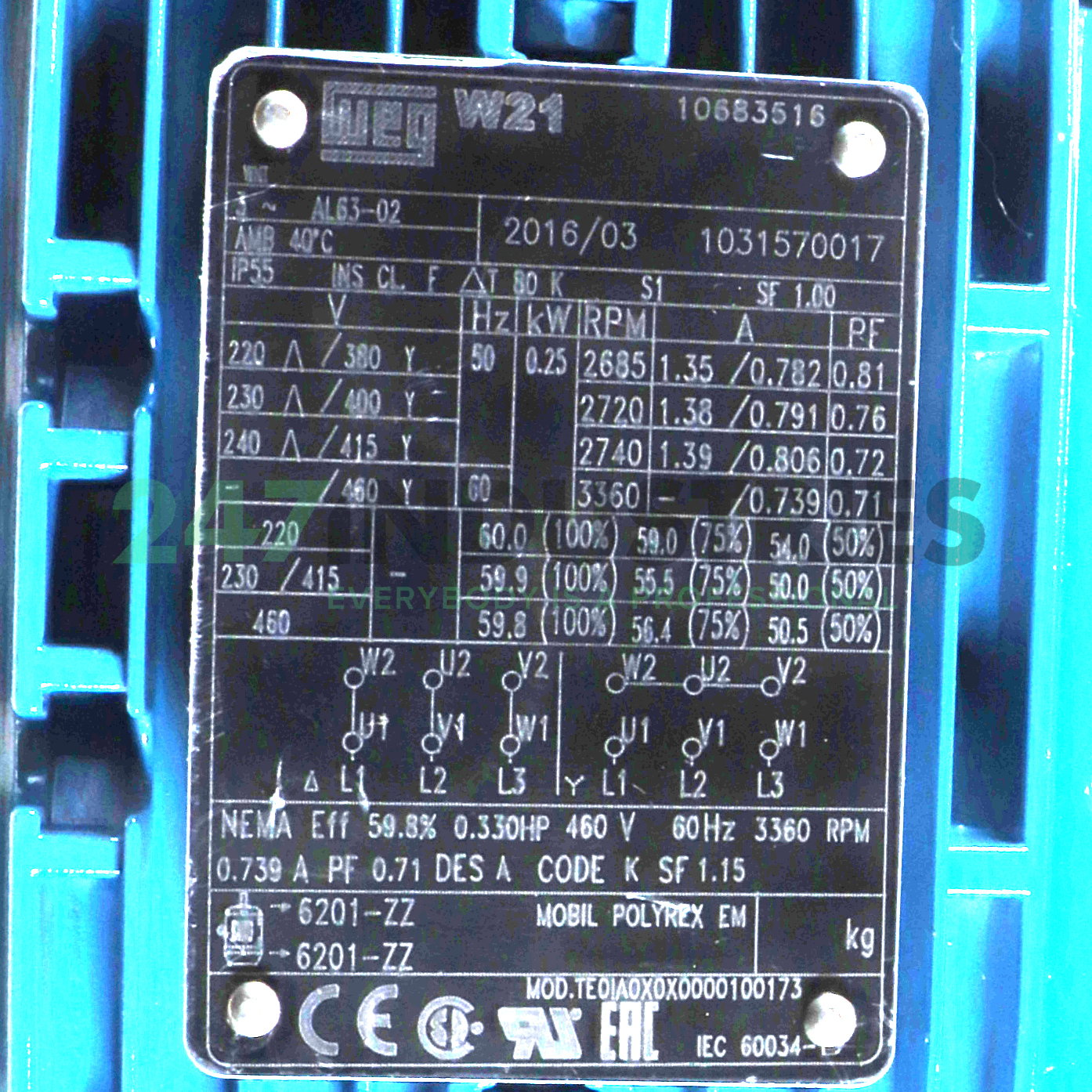 0.25K32AL0632B3 WEG Image 4