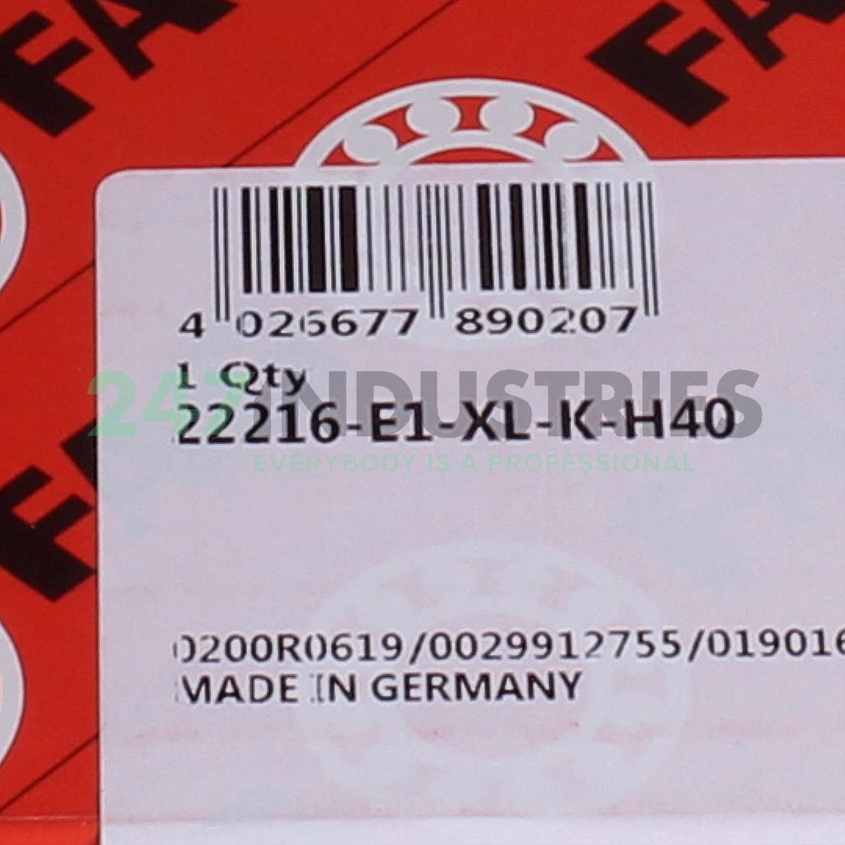 22216-E1-XL-K-H40 FAG Image 5