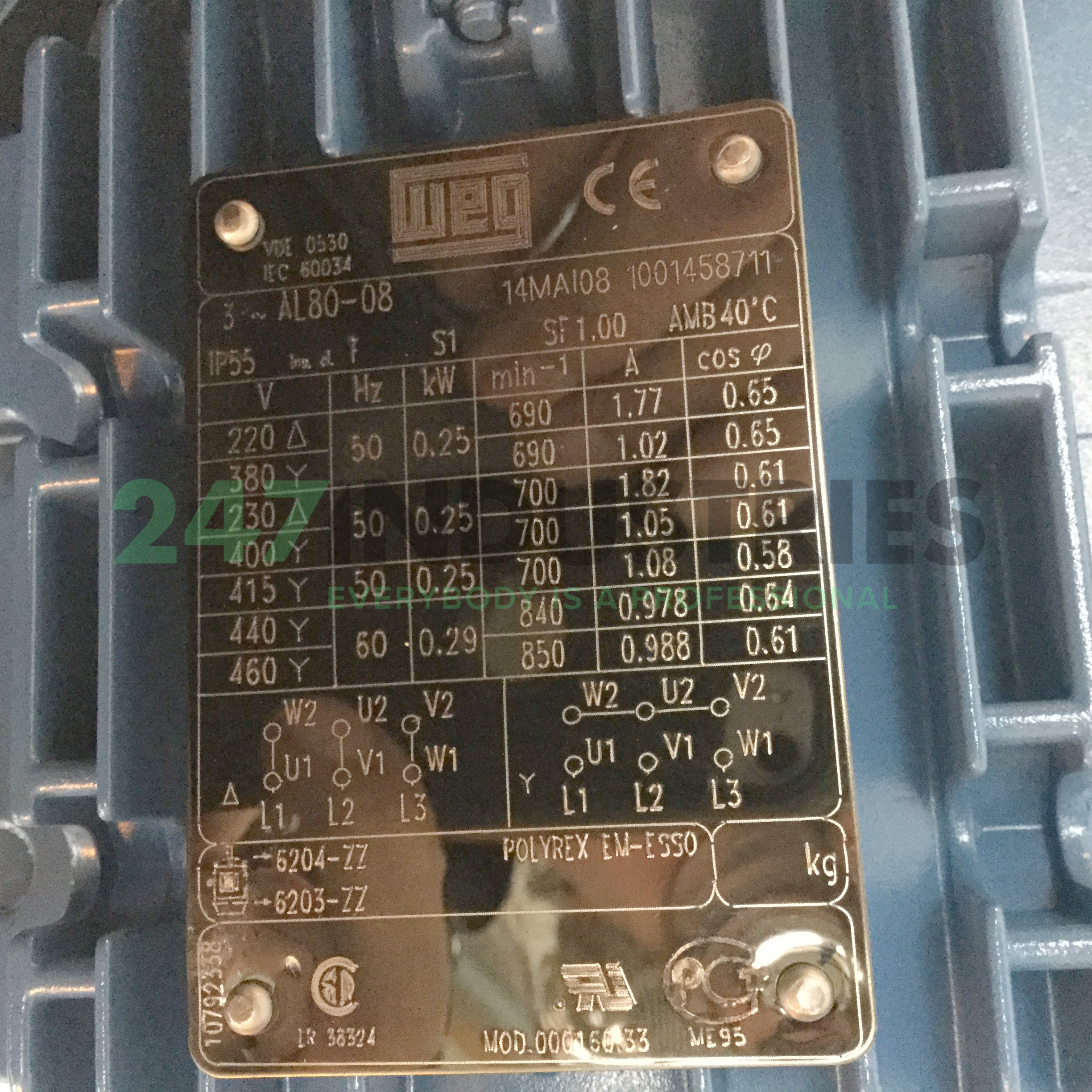 0.25K31AL0808B5 WEG Image 4