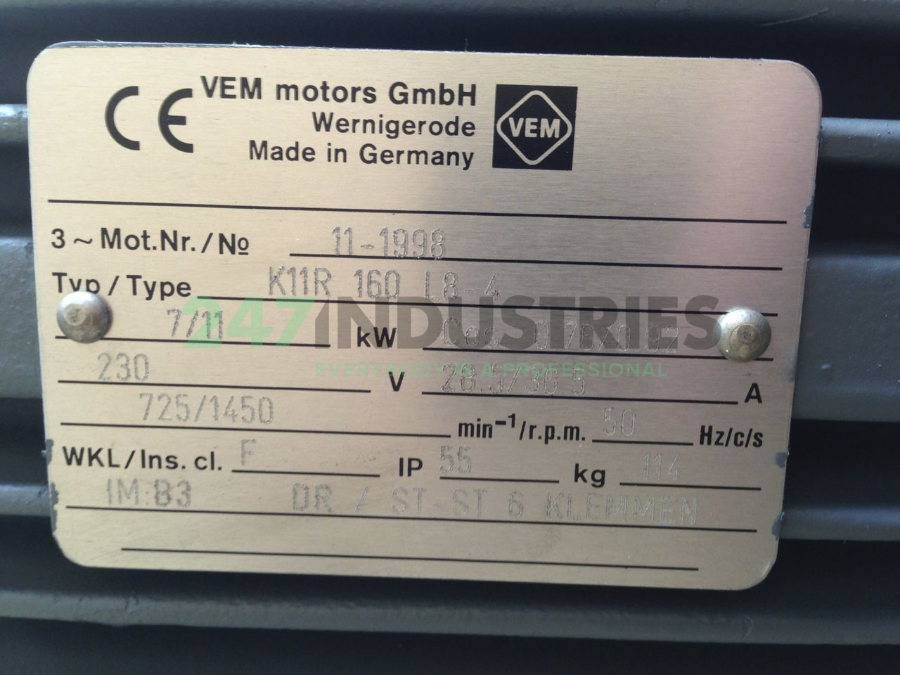 K11R160L8-4B3 VEM