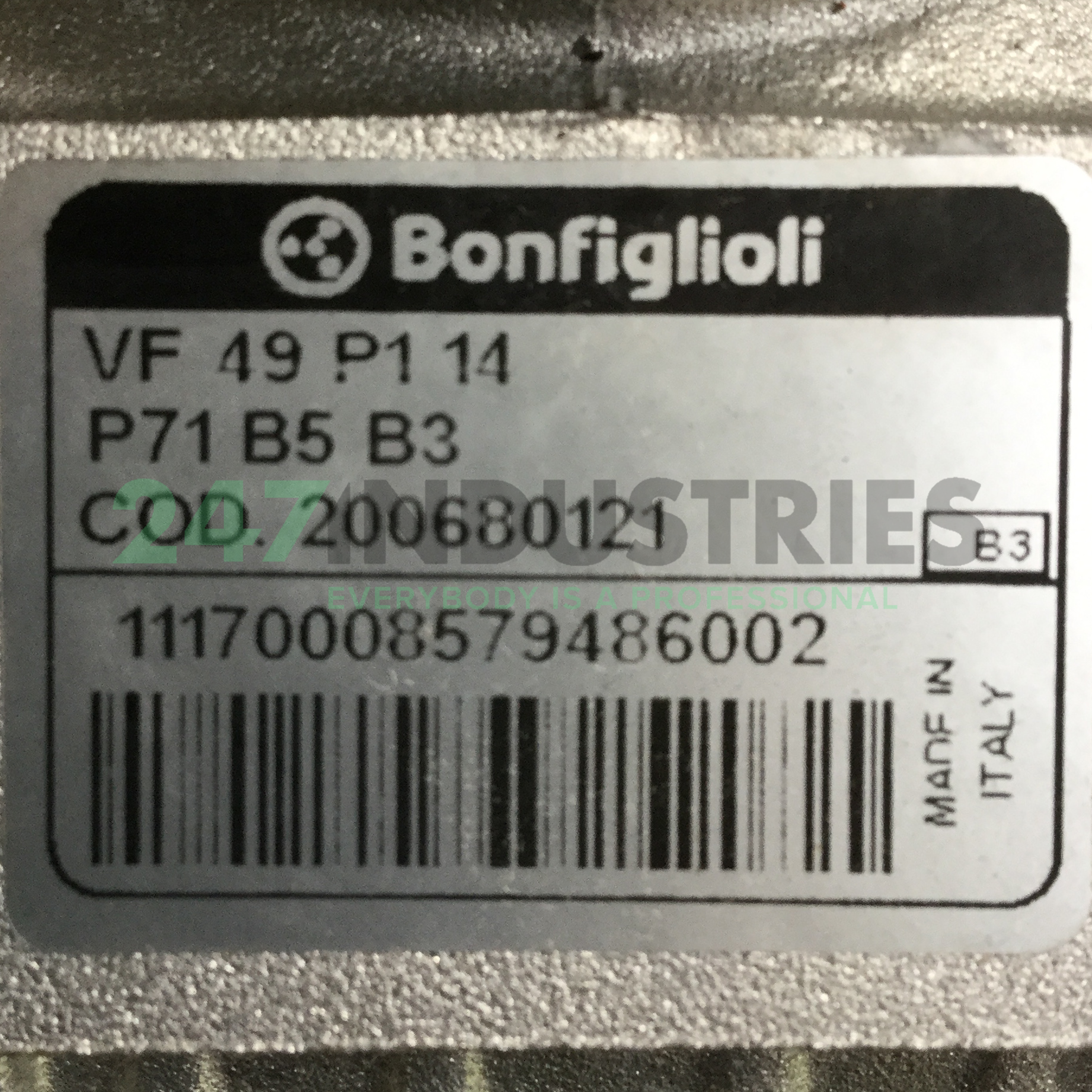 VF49P114P71B5B3 Bonfiglioli Image 4