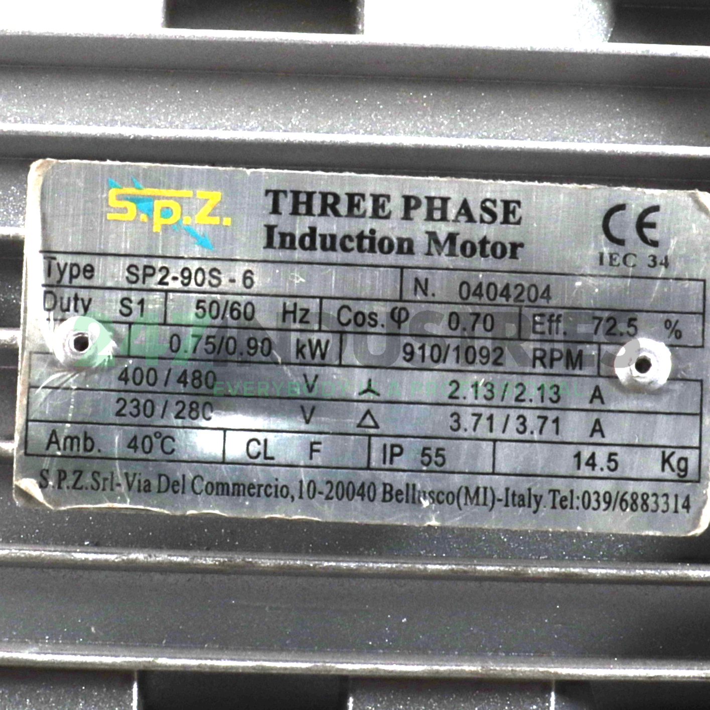 SP2-90S-6-B14 SPZ Motori Elettrici Image 4