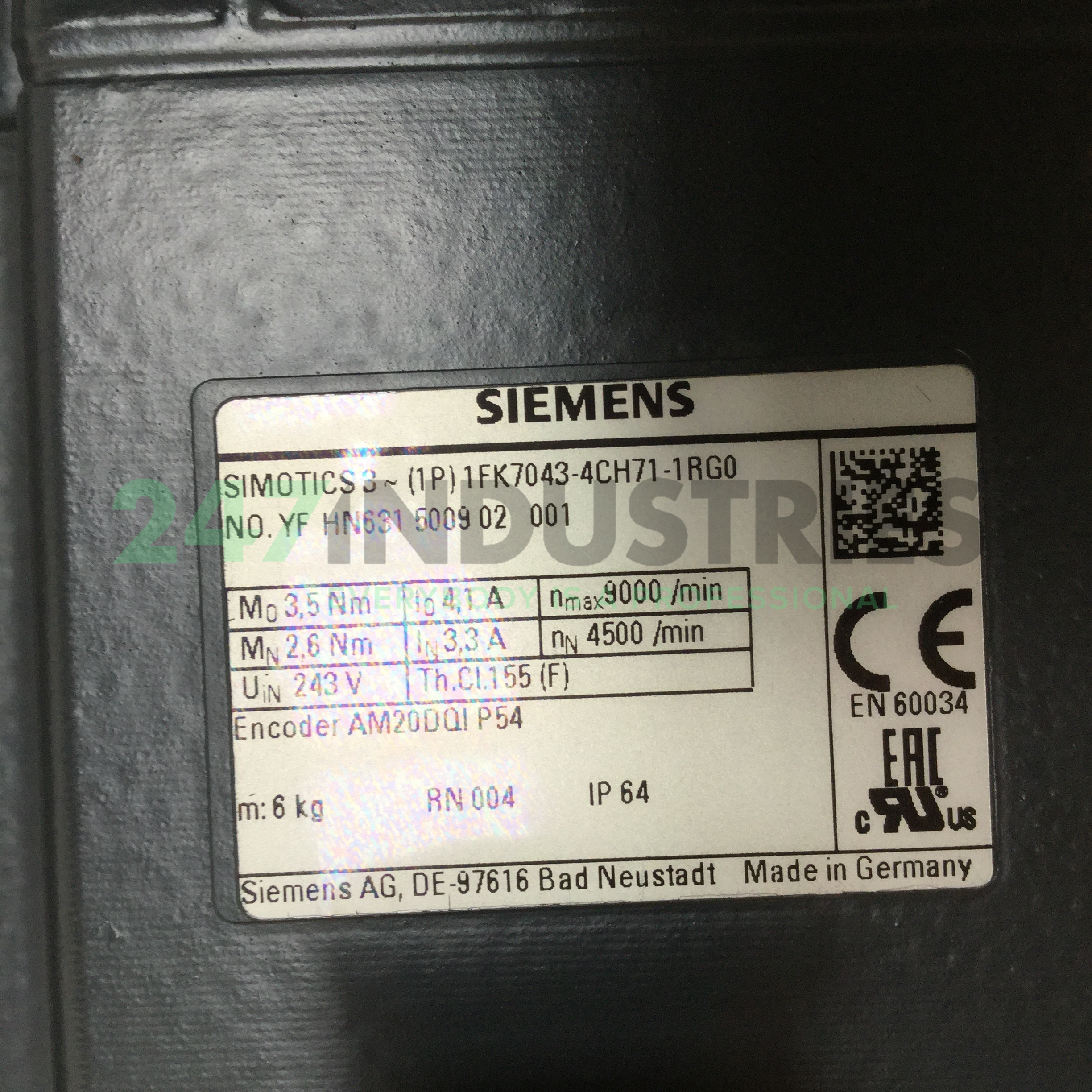 1FK7043-4CH71-1RG0 Siemens Image 4