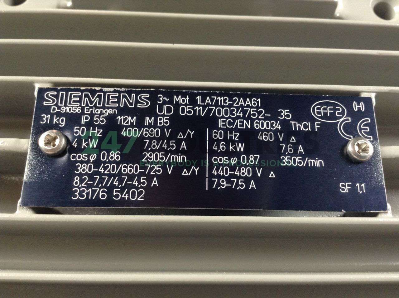 1LA7113-2AA61 Siemens Image 2