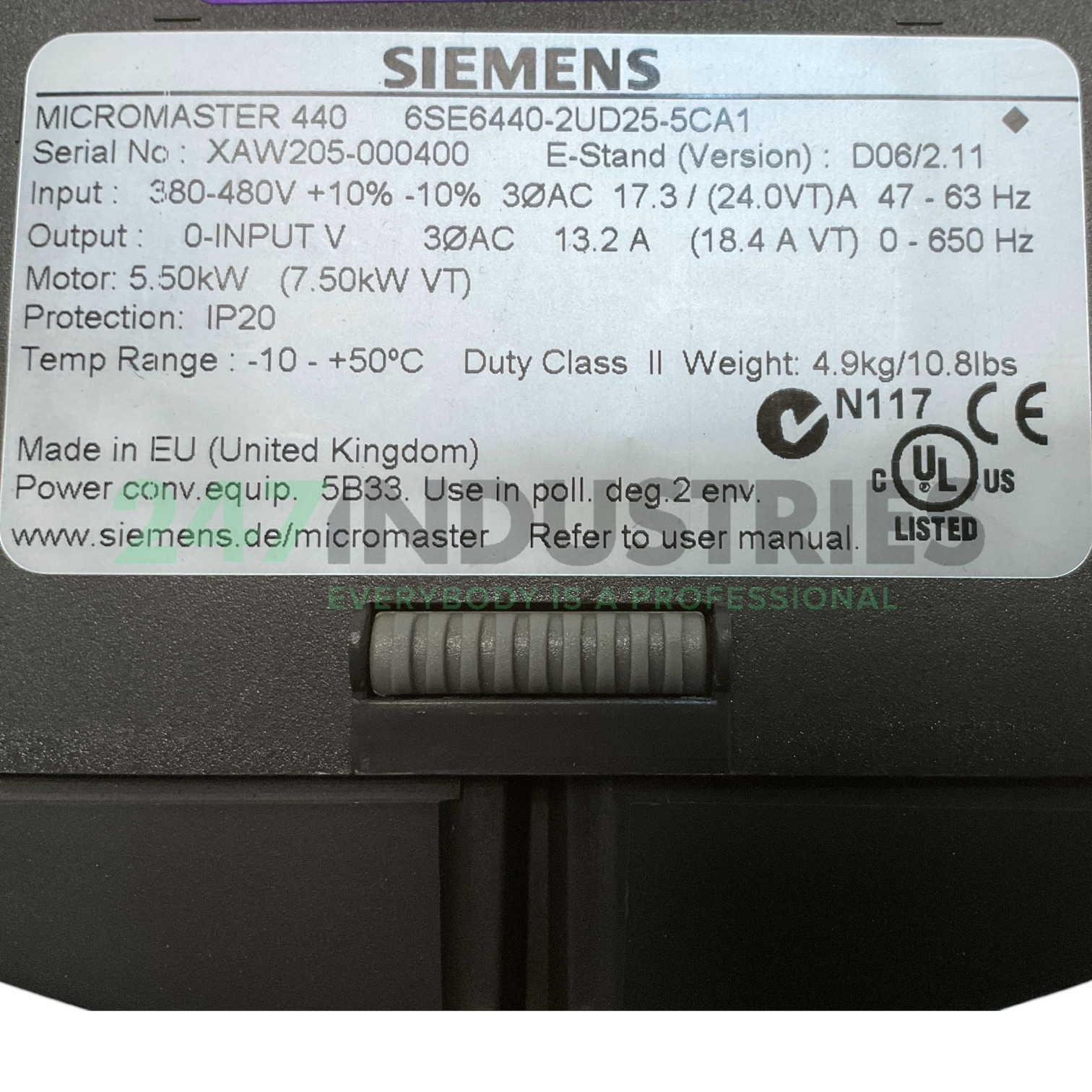 6SE6440-2UD25-5CA1 Siemens Image 4