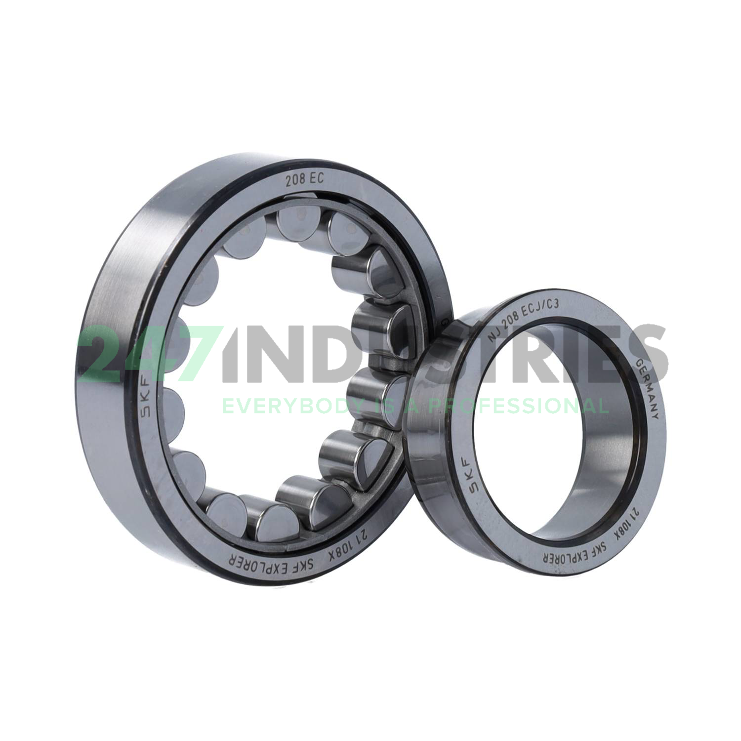 NJ208ECJ/C3 SKF Image 3