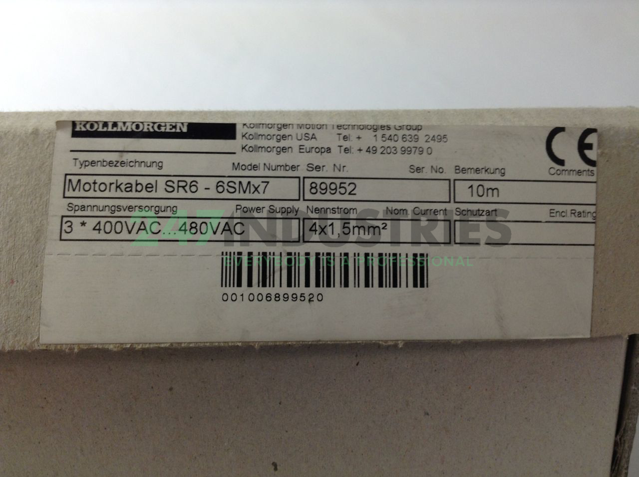 SR6-6SMX7 Kollmorgen Image 2