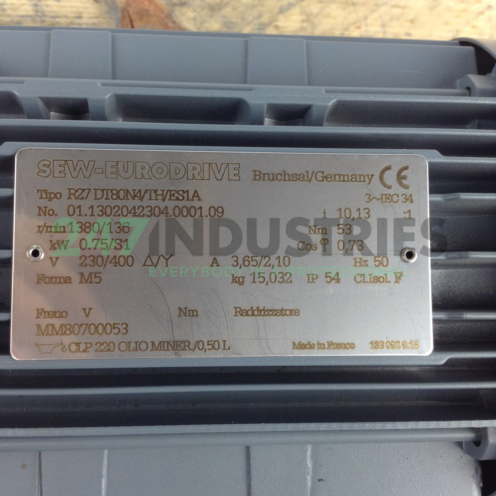 R27DT80N4/TH/ES1A SEW-EURODRIVE Image 2