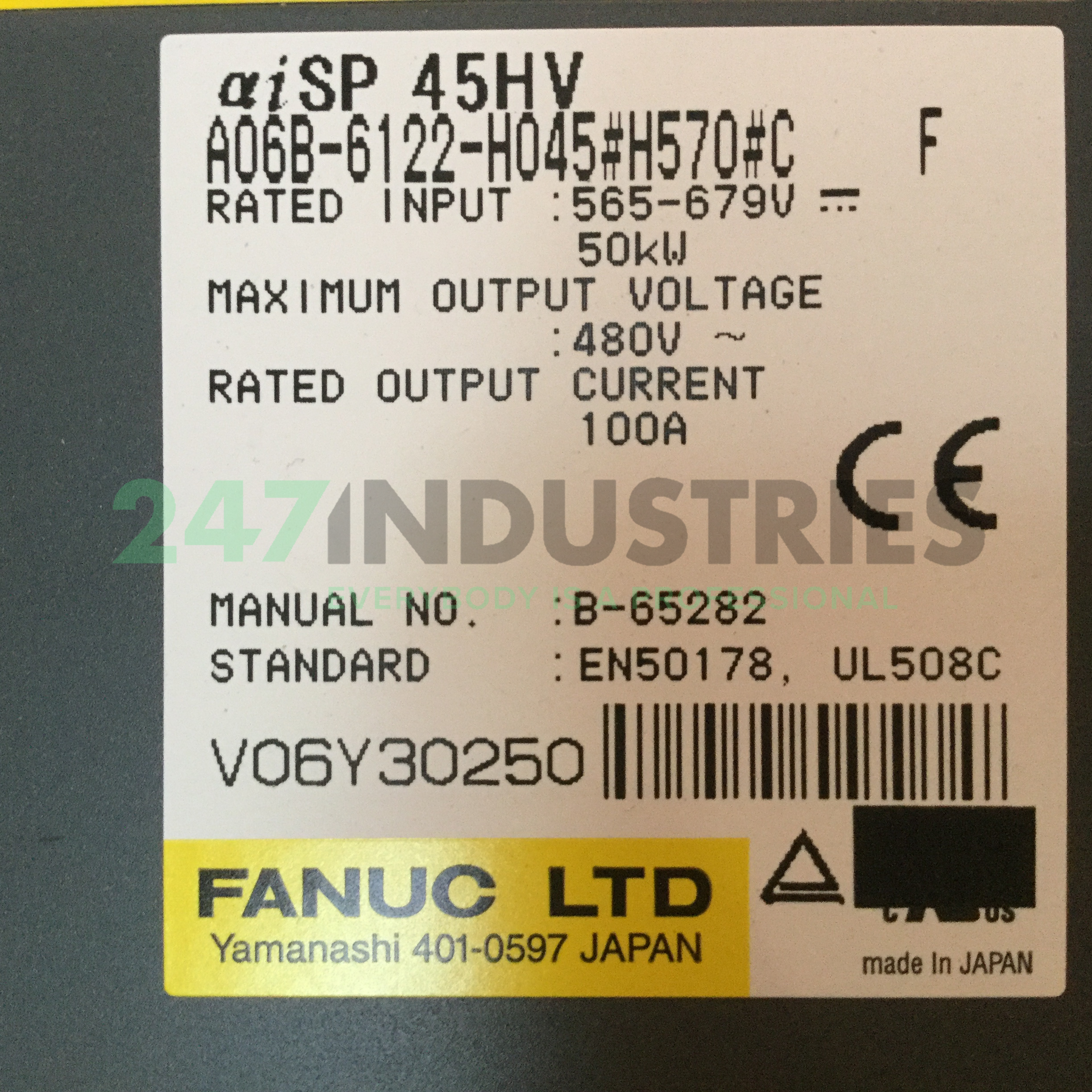 A06B-6122-H045#H570#C Fanuc Image 4