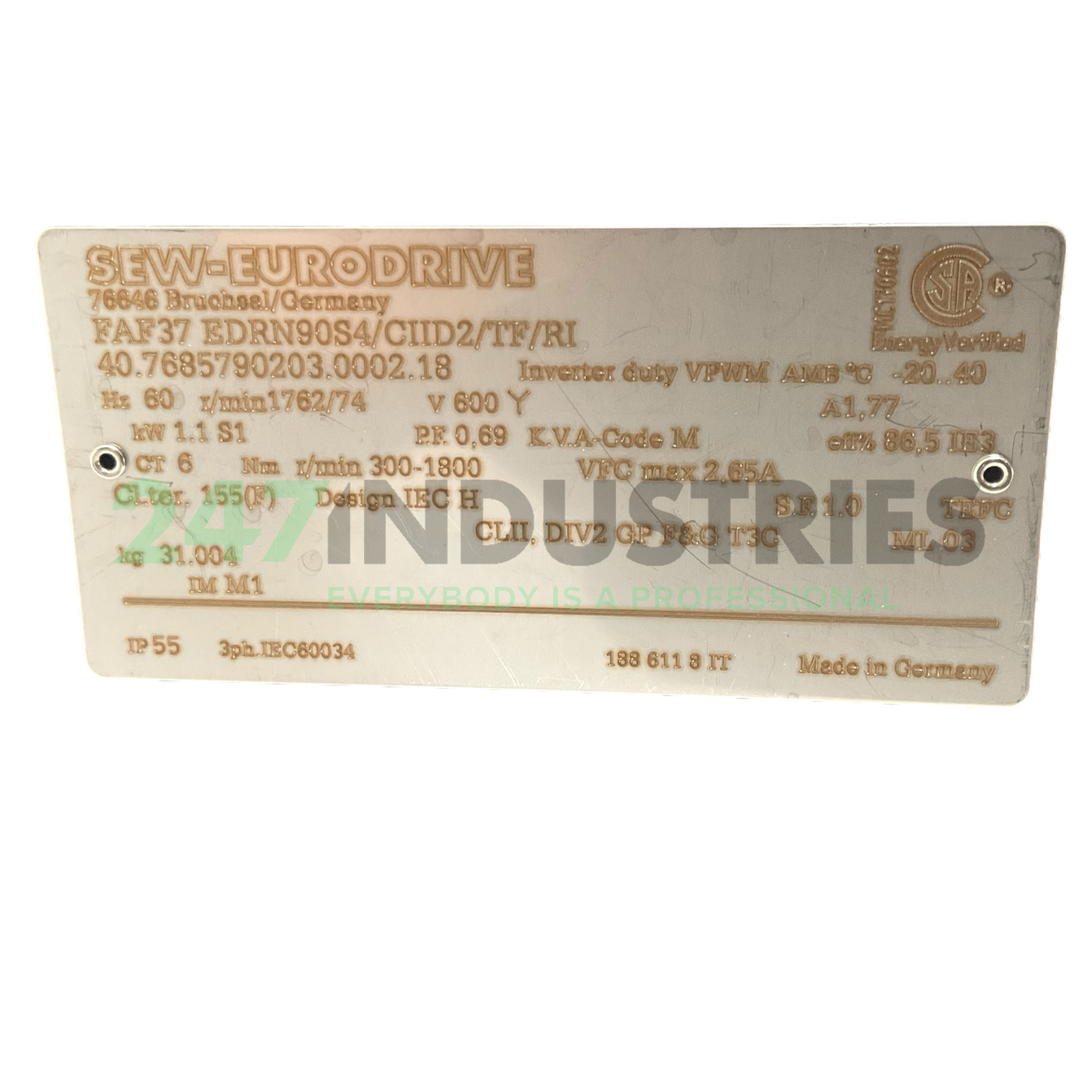 FAF37EDRN90S4/CIID2/T SEW-EURODRIVE Image 5