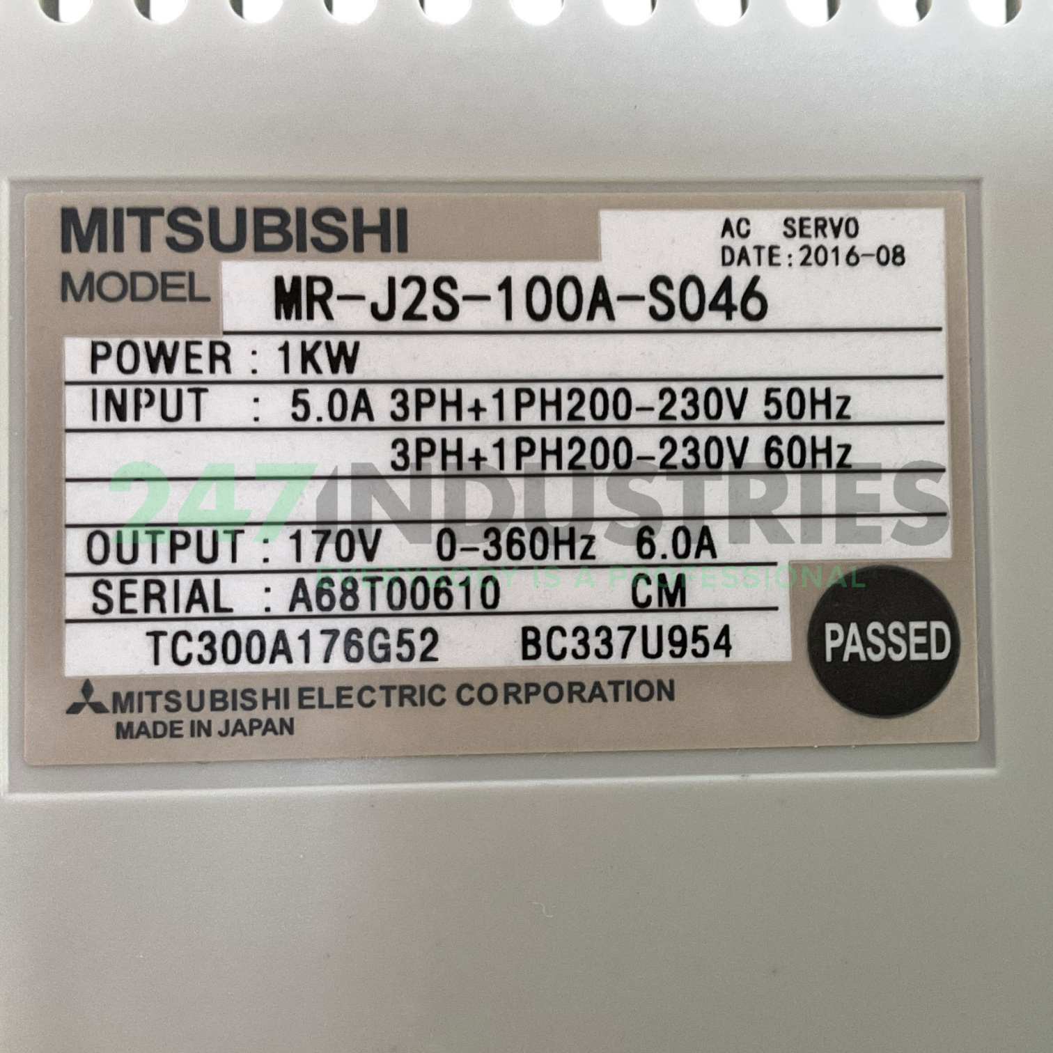 MR-J2S-100A-S046 Mitsubishi Image 4