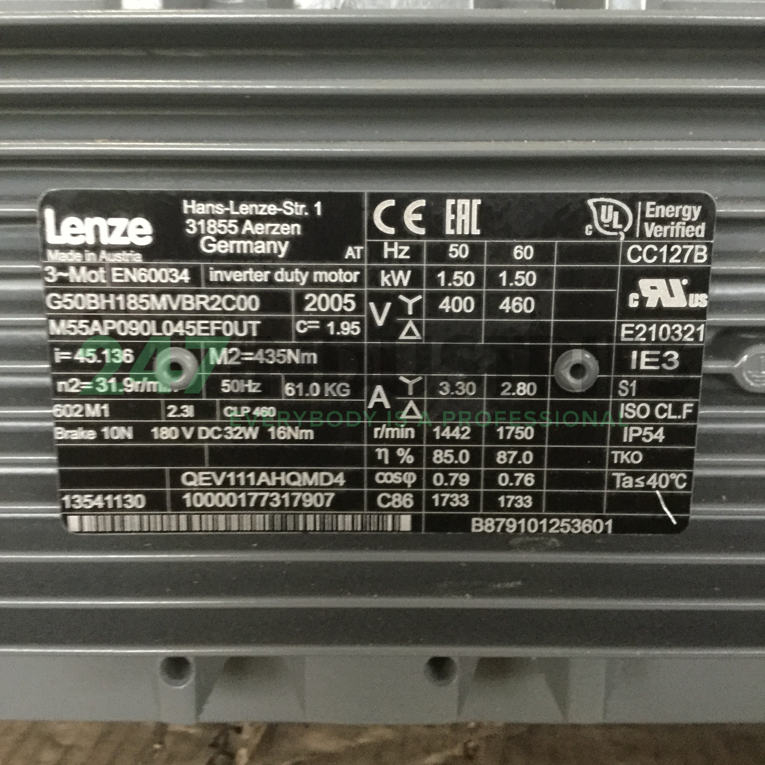 G50BH185MVBR2C00M55AP090L045EF0UT Lenze Image 4