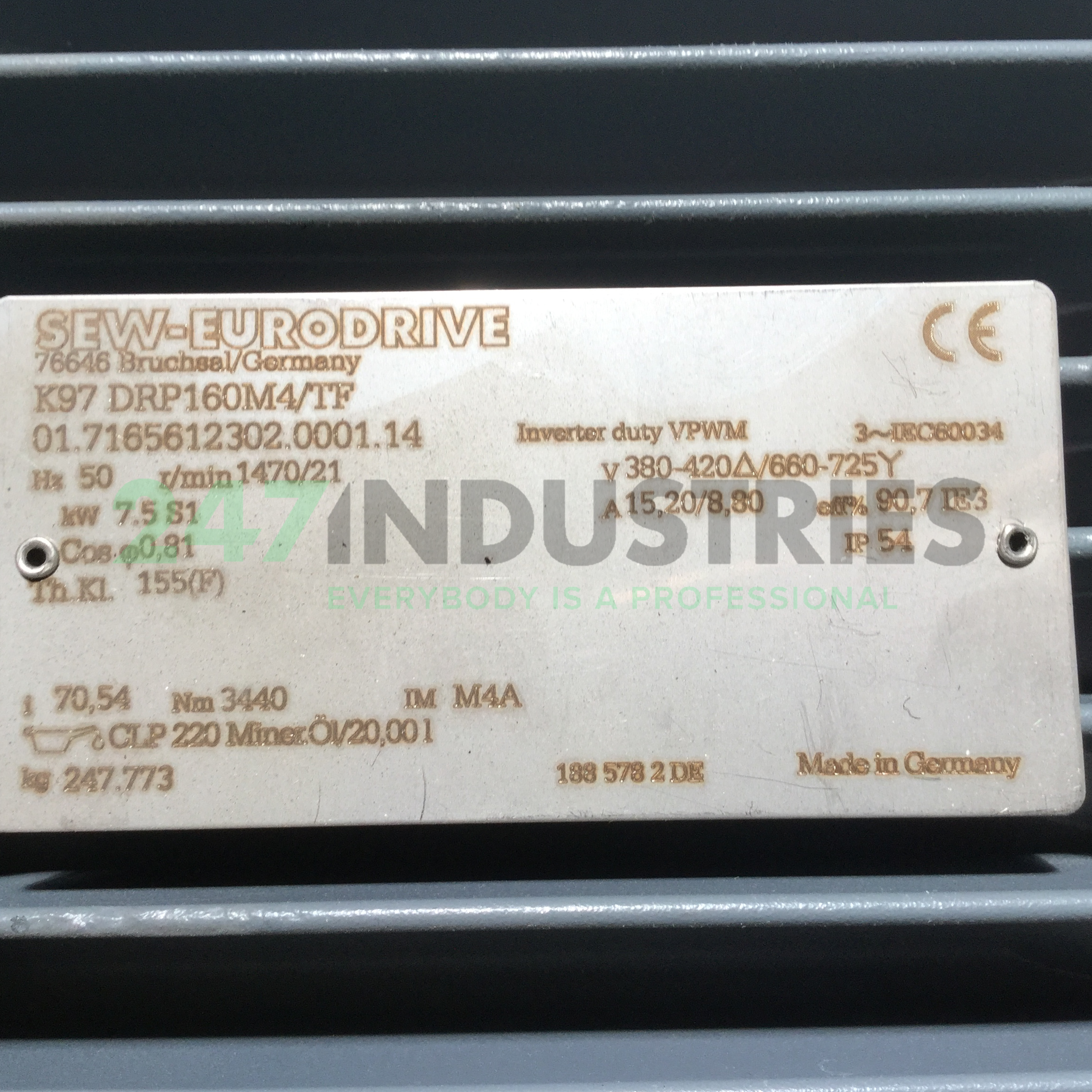 K97/DRP160M4/TF SEW-EURODRIVE Image 4