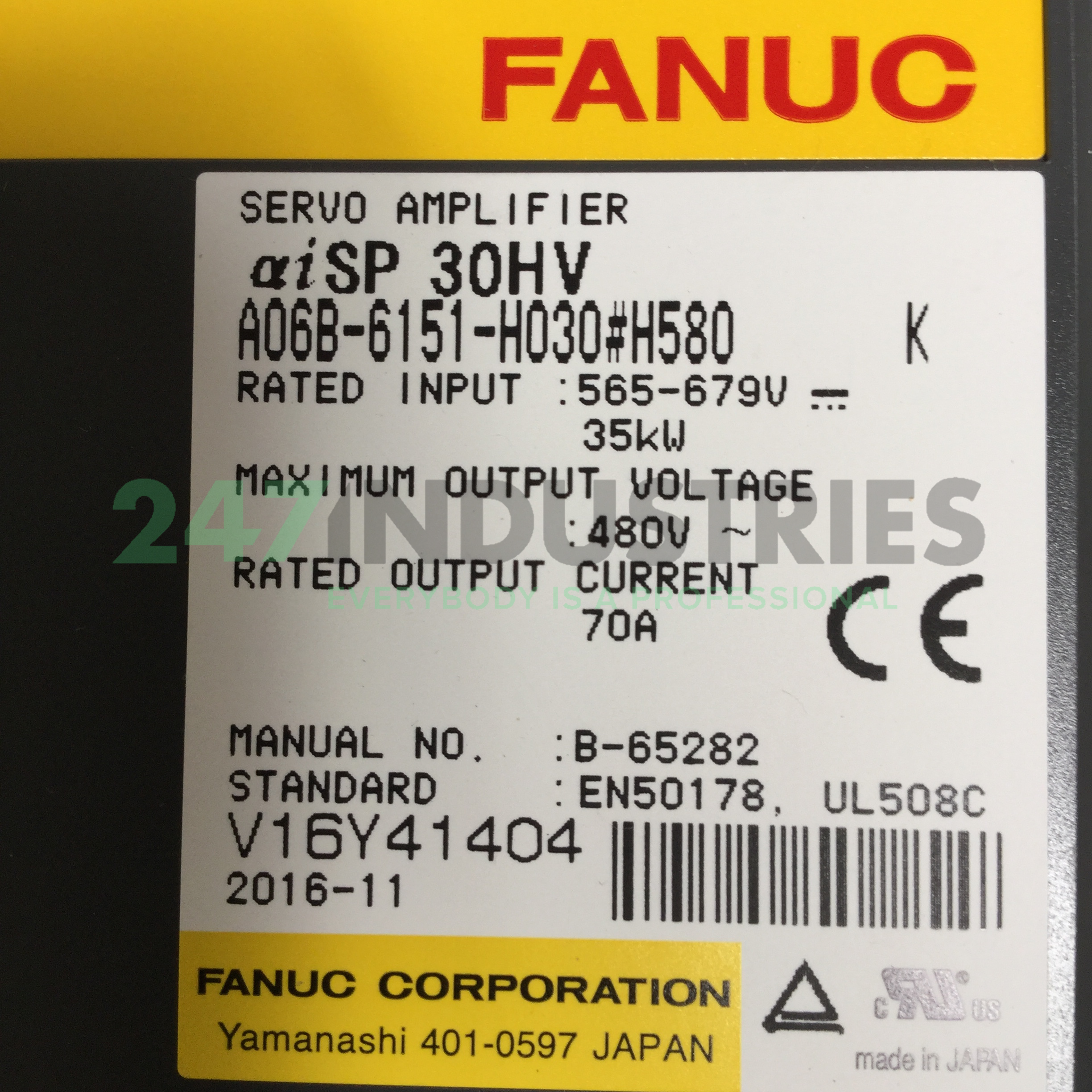 A06B-6151-H030#H580 Fanuc Image 4