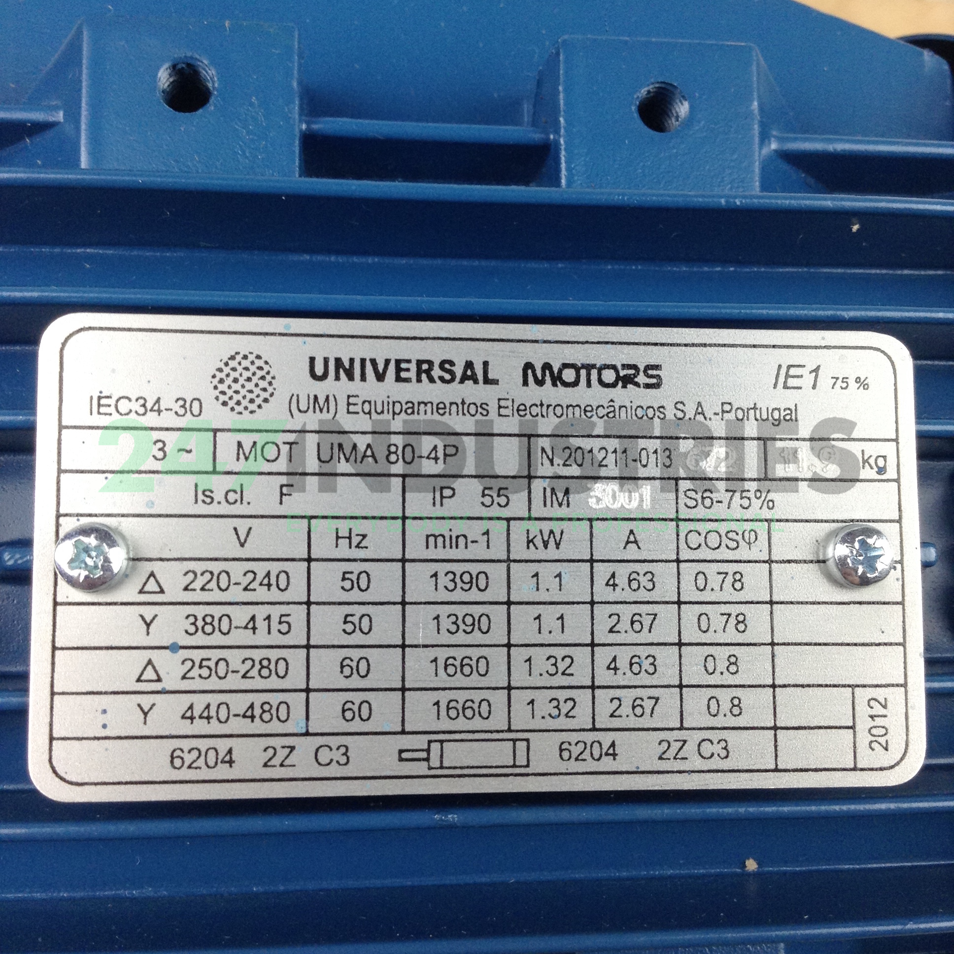 UMA80-4PB14 Universal Motors Image 2
