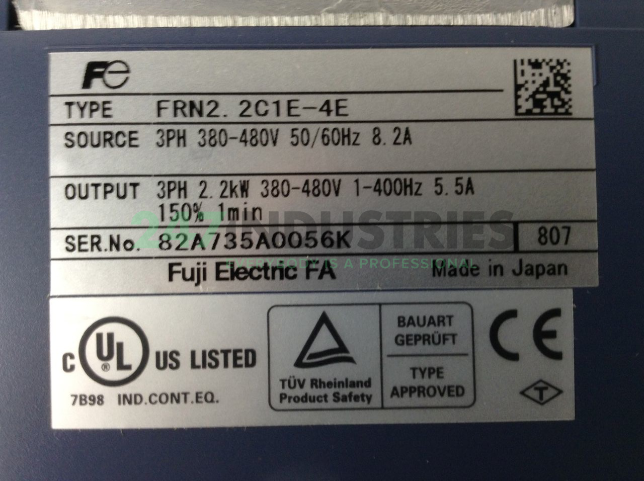 FRN2.2C1E-4E Fuji Electric Image 2