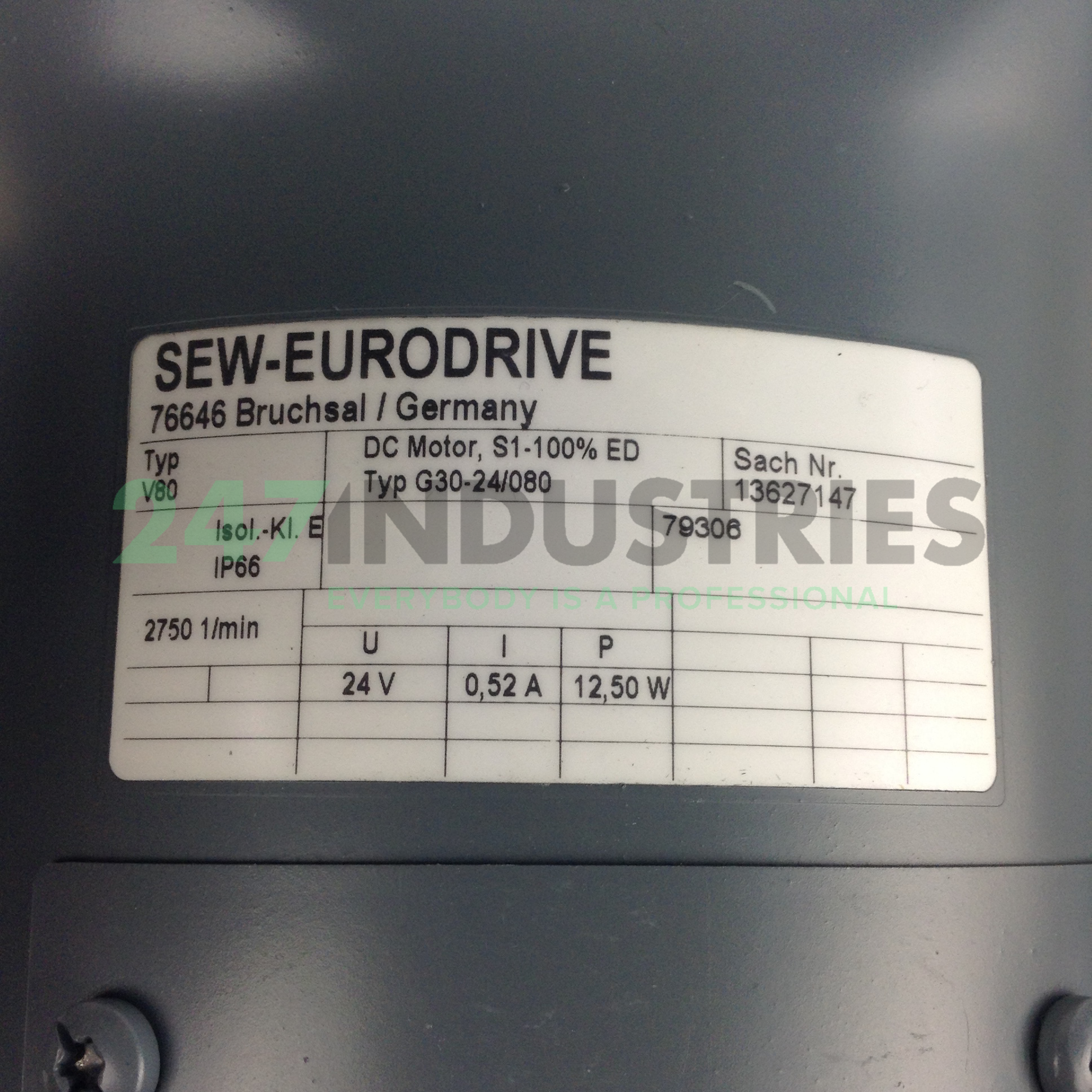 KA37TDRS80S4/TH/ES7A/ SEW-EURODRIVE Image 3