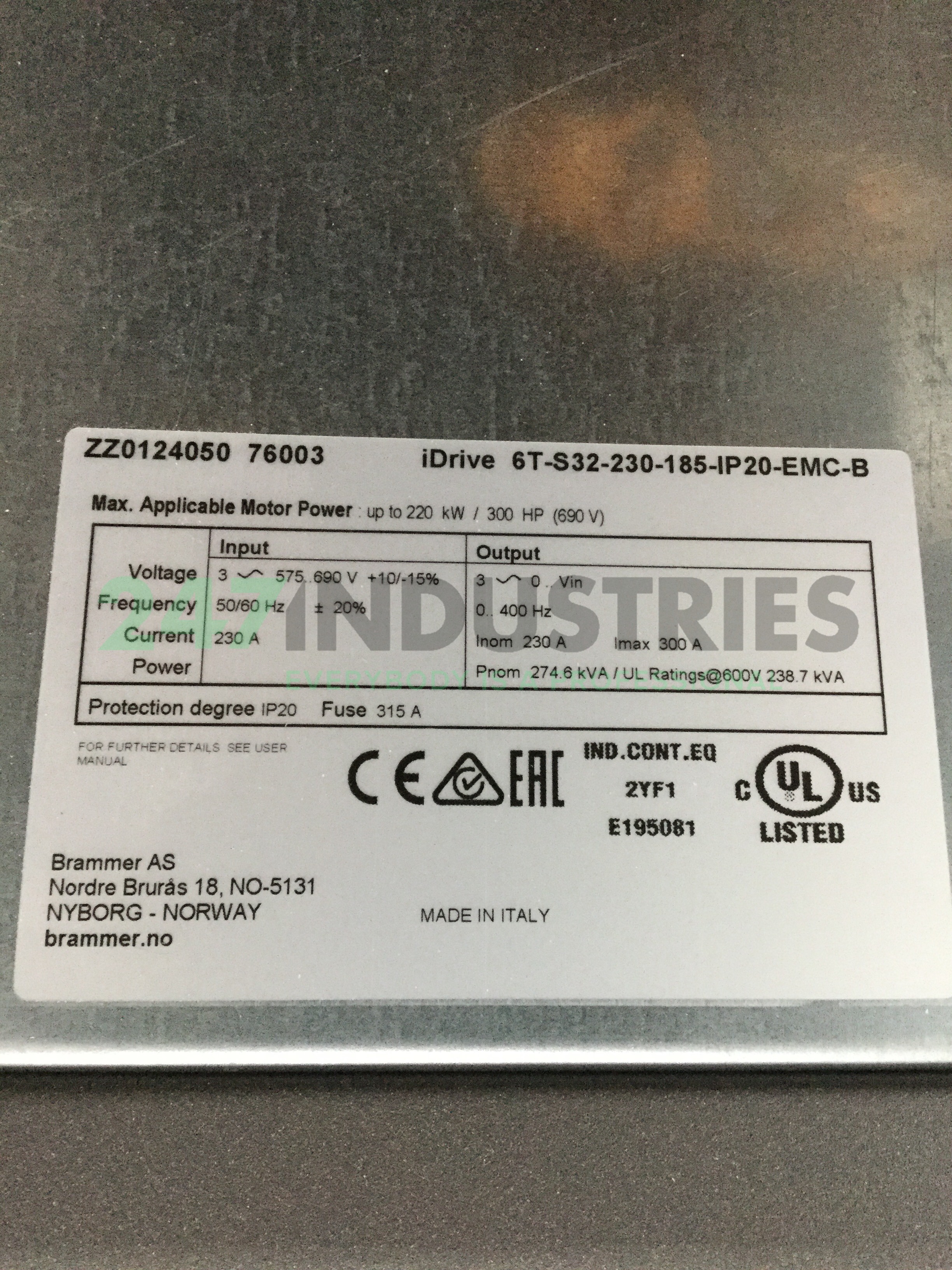 6T-S32-230-185-IP20-EMC-B IDRIVE Image 4