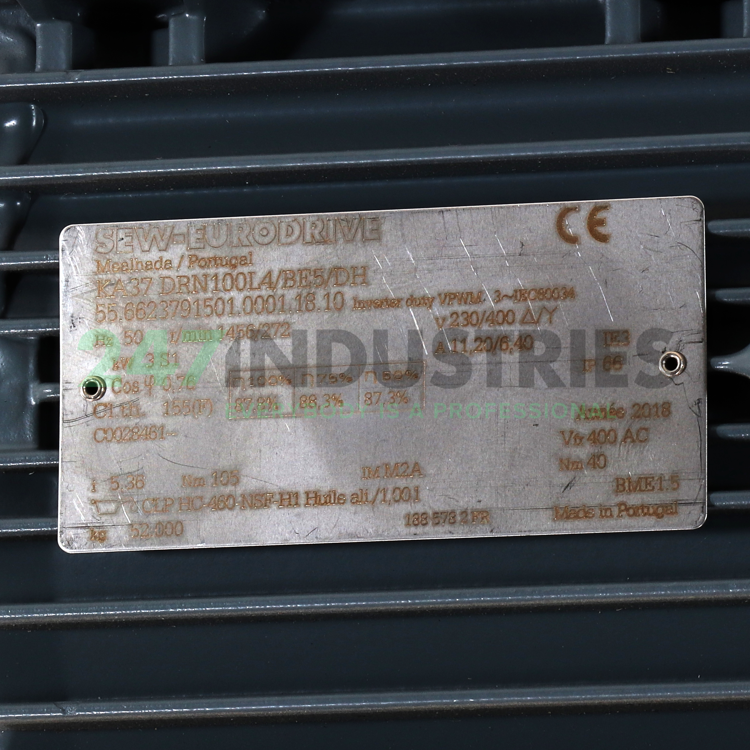 KA37/DRN100L4/BE5/DH SEW-EURODRIVE Image 2